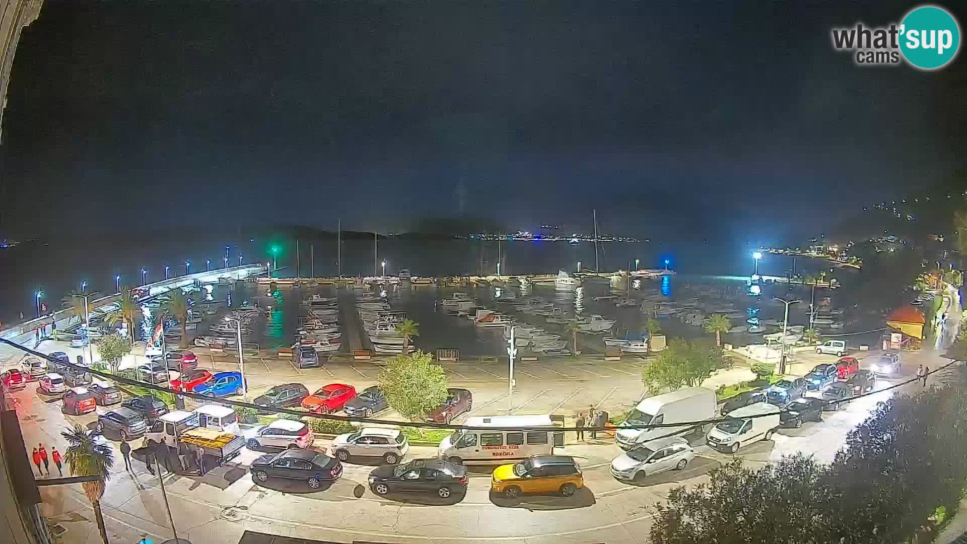 Webcam Orebić Riva – Ferry to Korčula Live