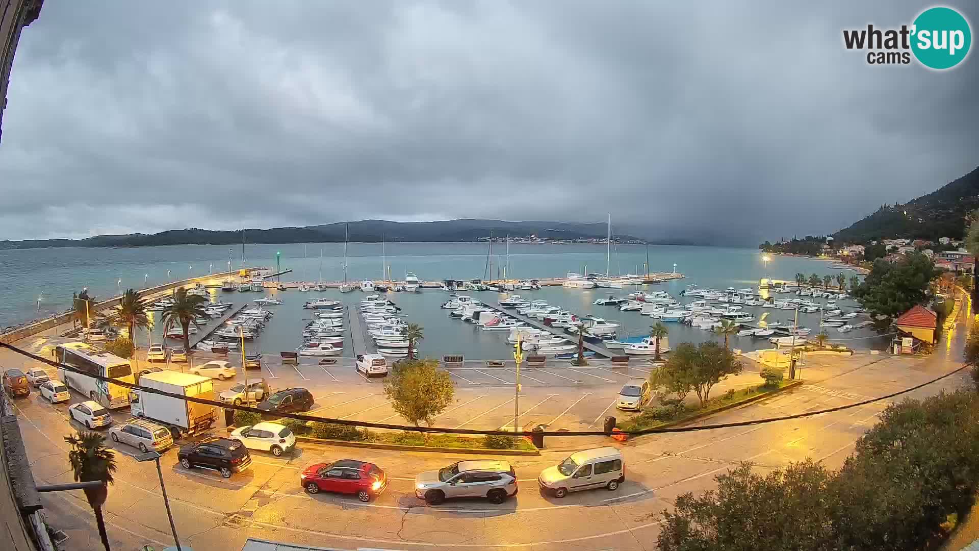 Spletna kamera Orebić Riva – Trajekt za Korčulo v živo