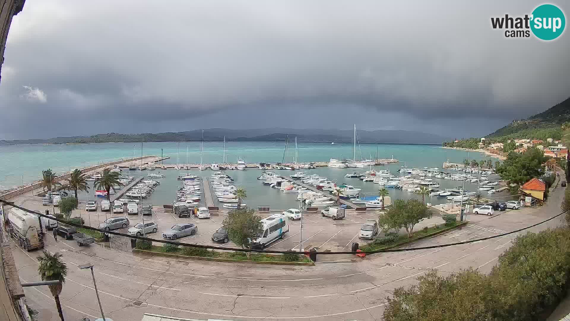 Webcam Orebić Riva – Ferry a Korčula en vivo