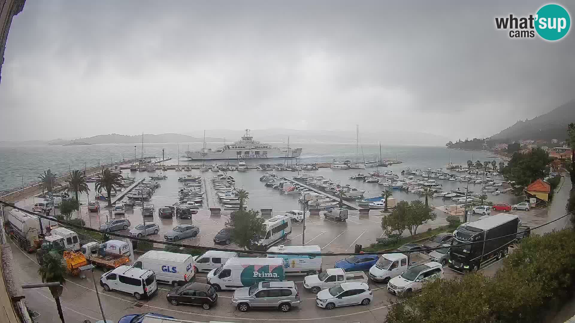 Webcam Orebić Riva – Ferry to Korčula Live