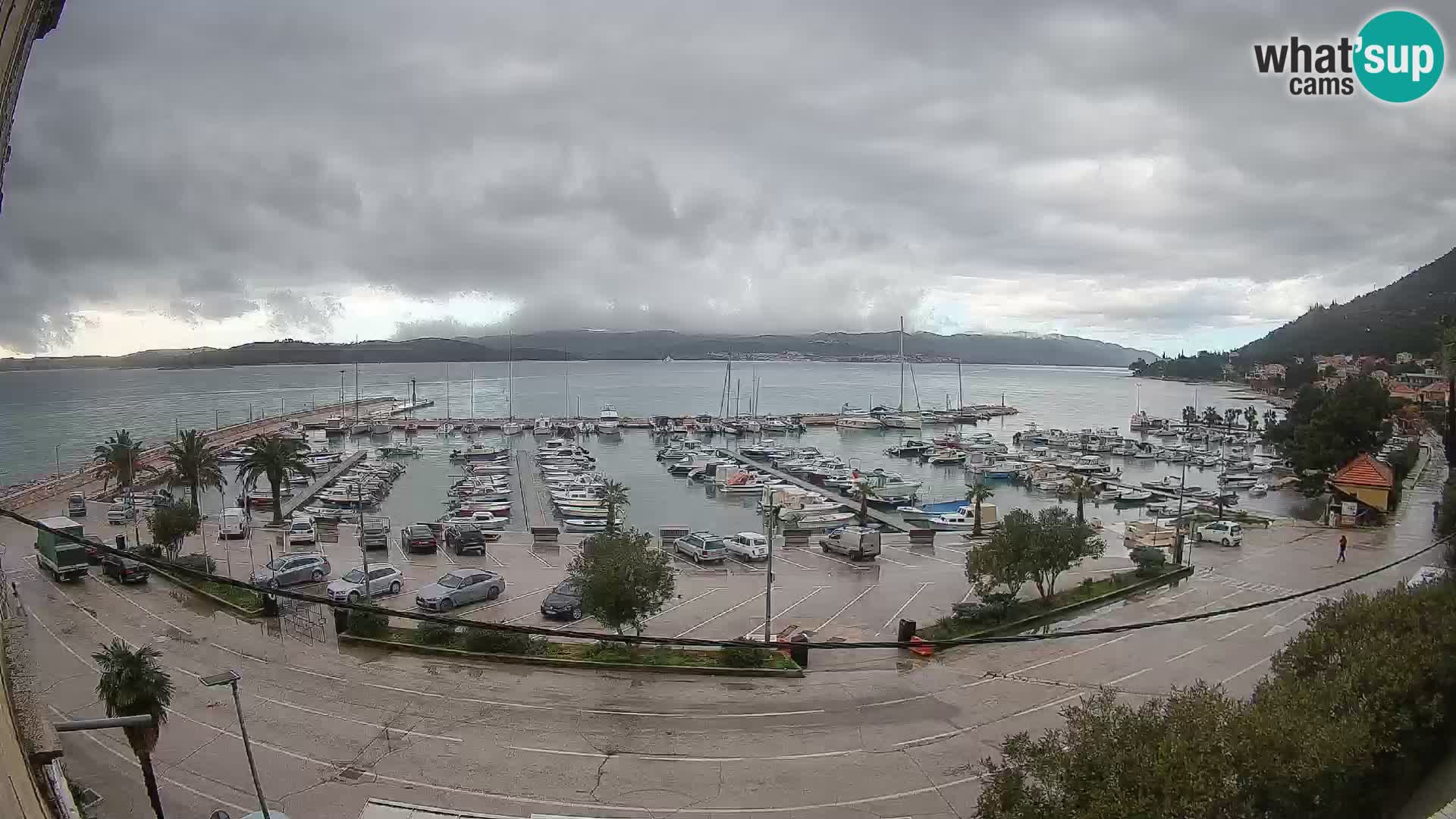 Webcam Orebić Uferpromenade – Fähre nach Korčula Live