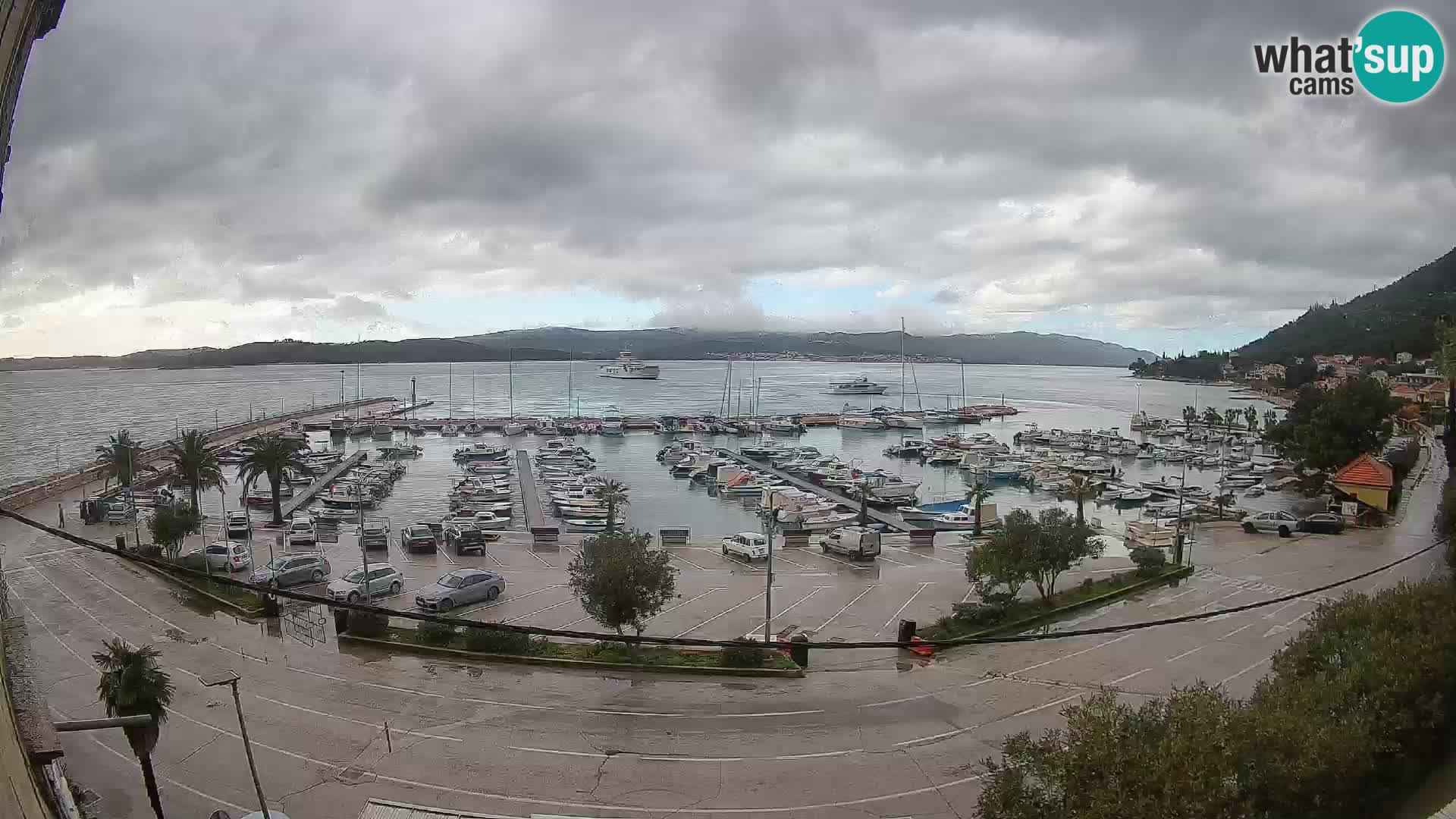 Webcam Orebić Riva – Ferry vers Korčula en direct