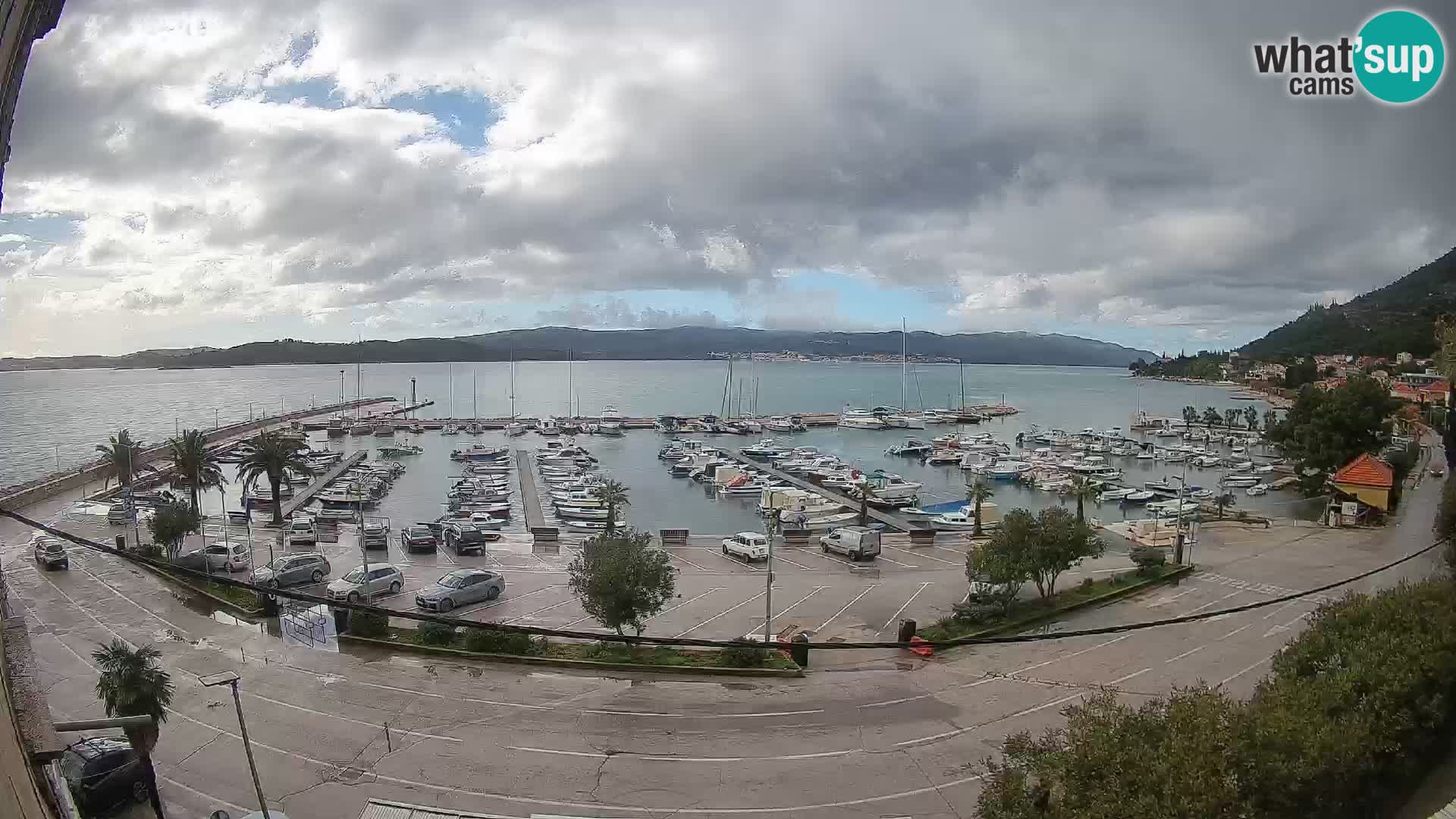 Webcam Orebić Riva – Ferry to Korčula Live