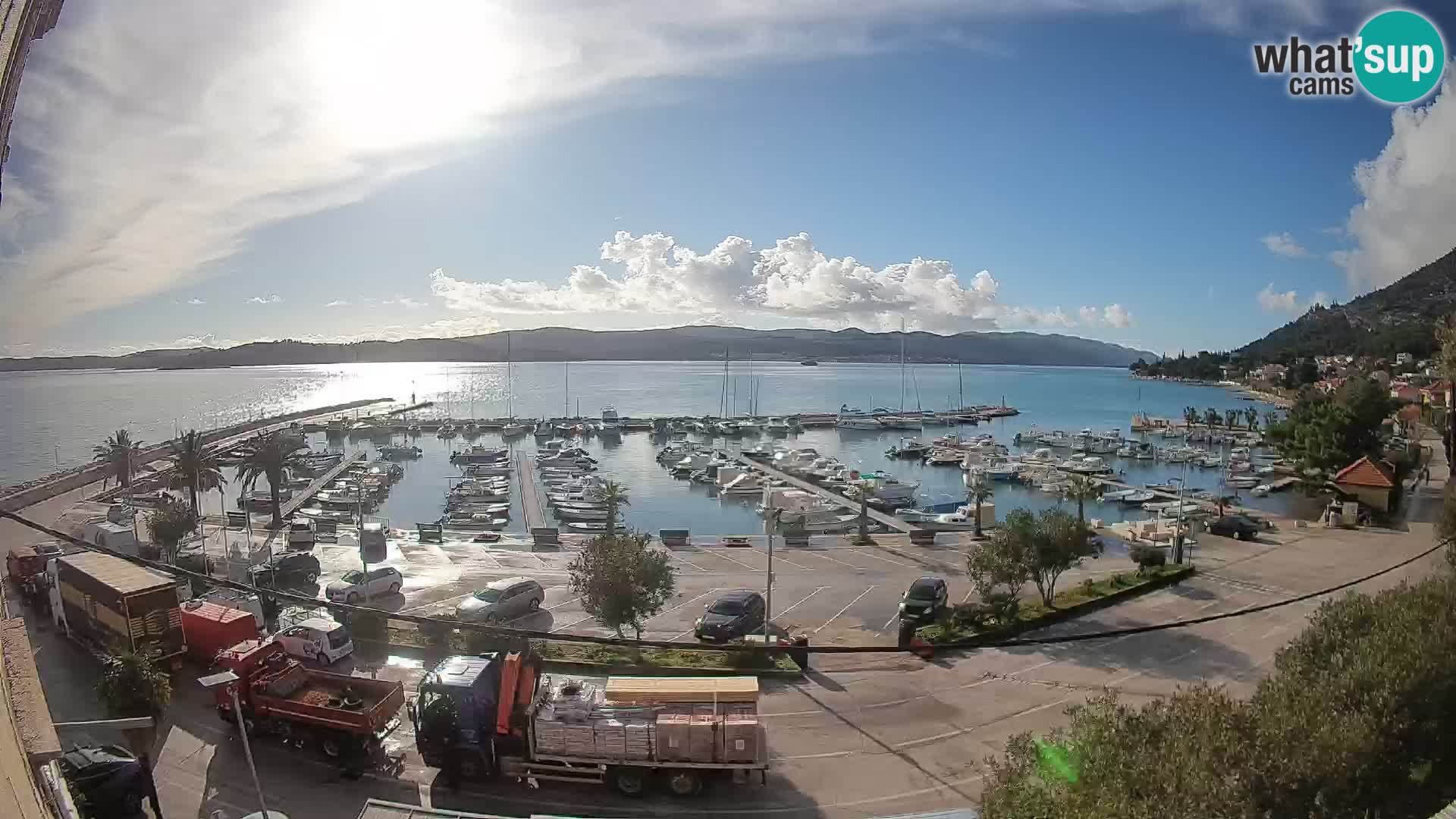 Webcam Orebić Riva – Ferry to Korčula Live