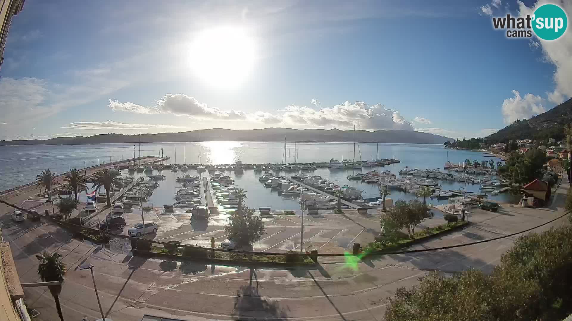 Webcam Orebić Riva – Ferry to Korčula Live