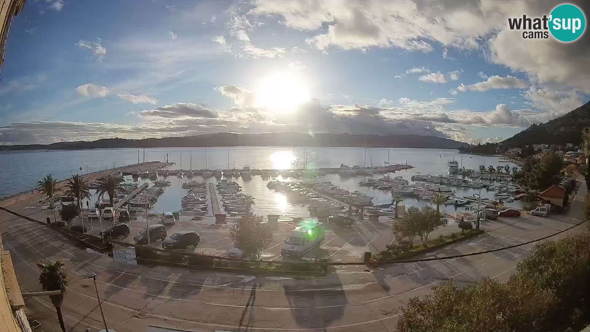 Webcam Orebić Riva – Ferry to Korčula Live