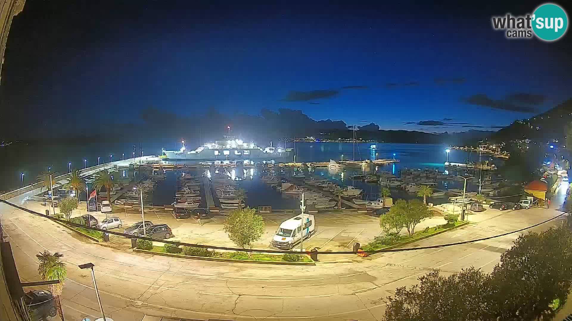 Webcam Orebić Riva – Ferry to Korčula Live