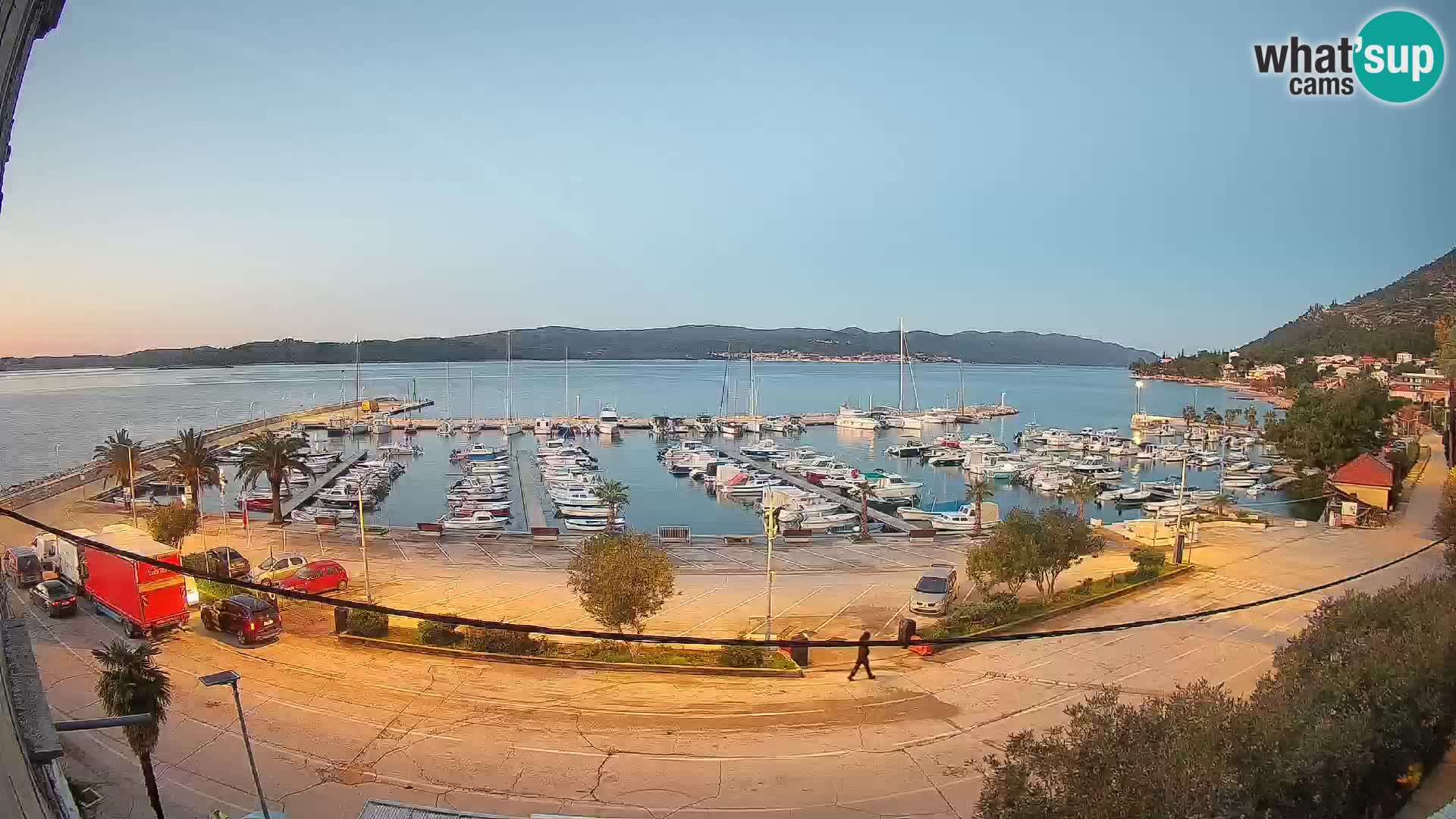 Webcam Orebić Riva – Ferry vers Korčula en direct