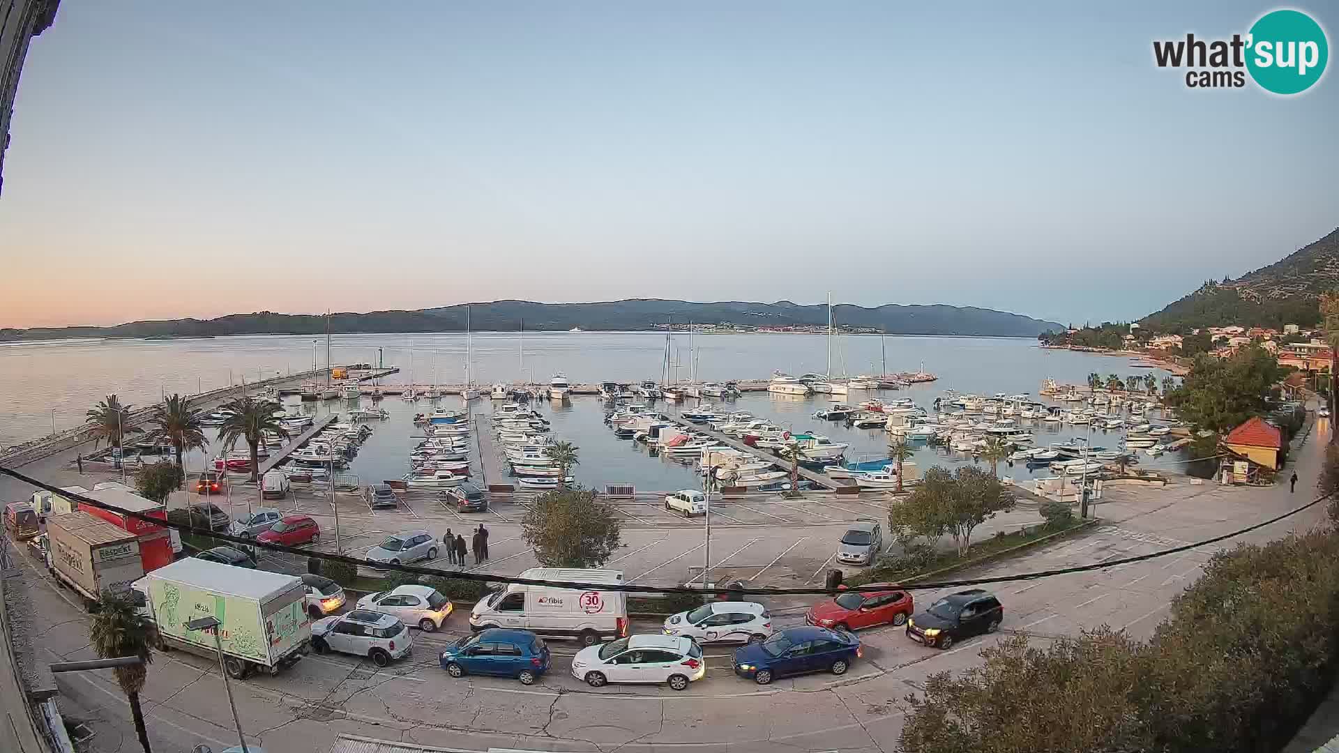 Webcam Orebić Riva – Ferry vers Korčula en direct