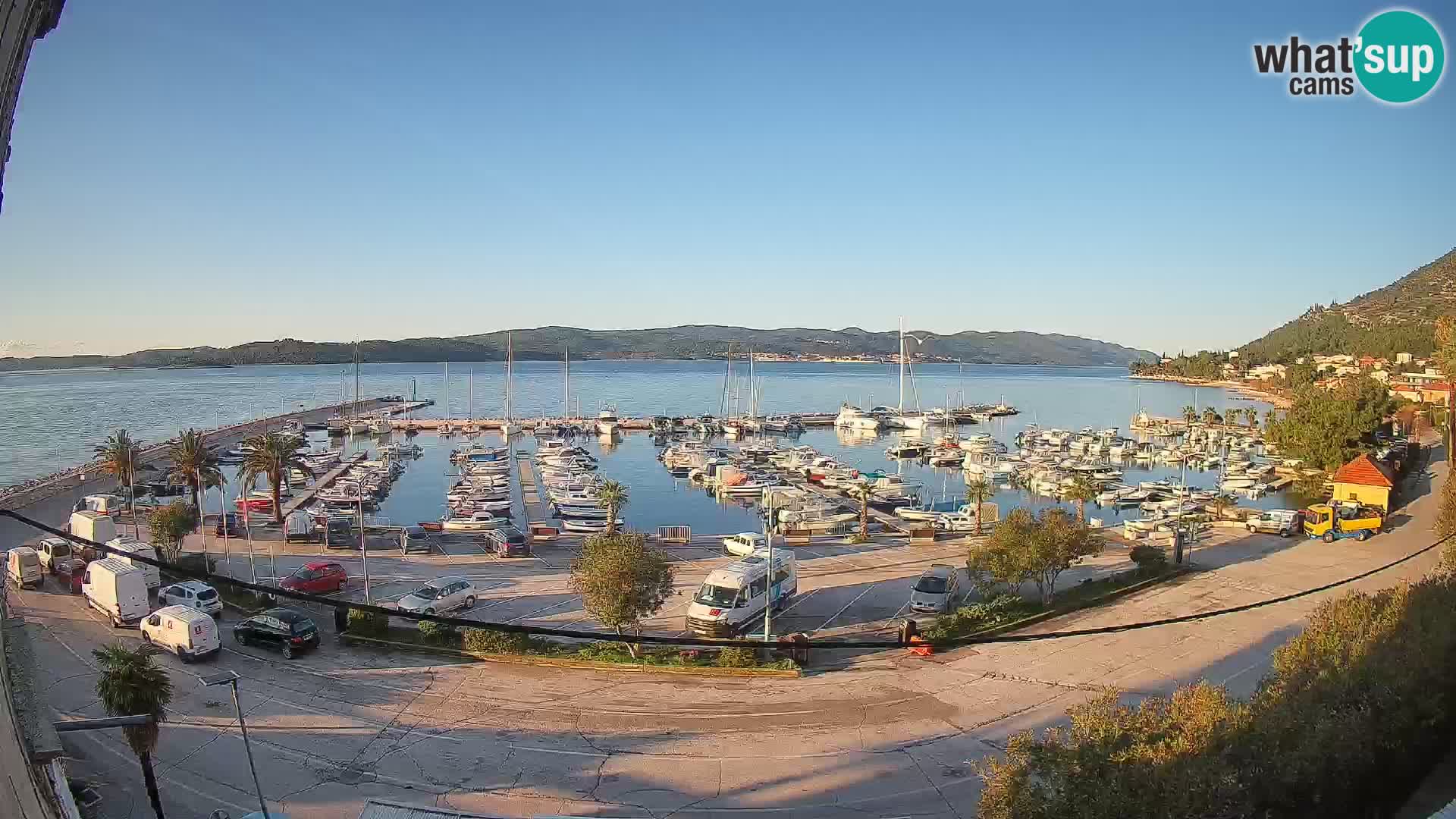 Webcam Orebić Riva – Ferry to Korčula Live