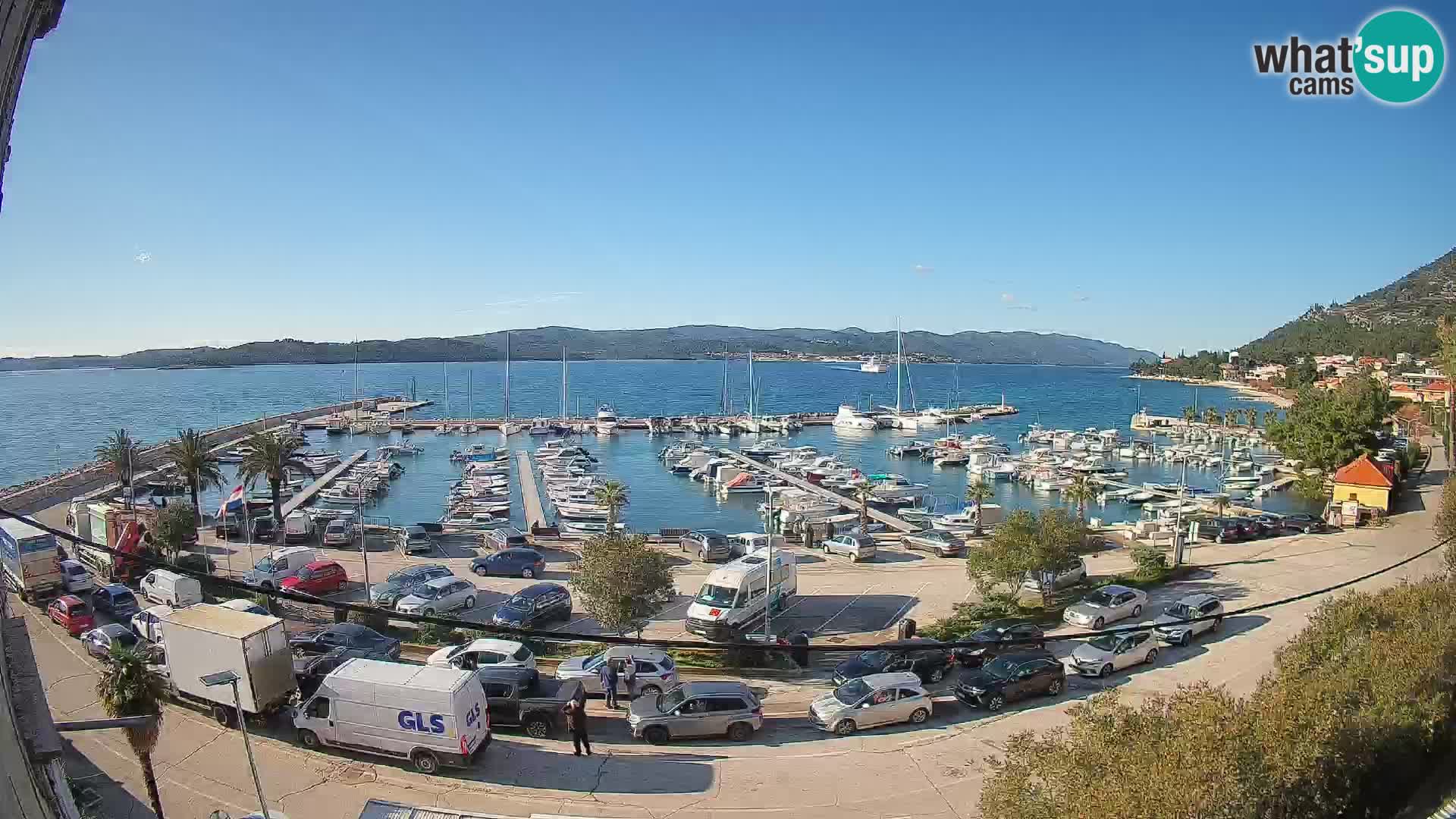 Webcam Orebić Riva – Ferry to Korčula Live