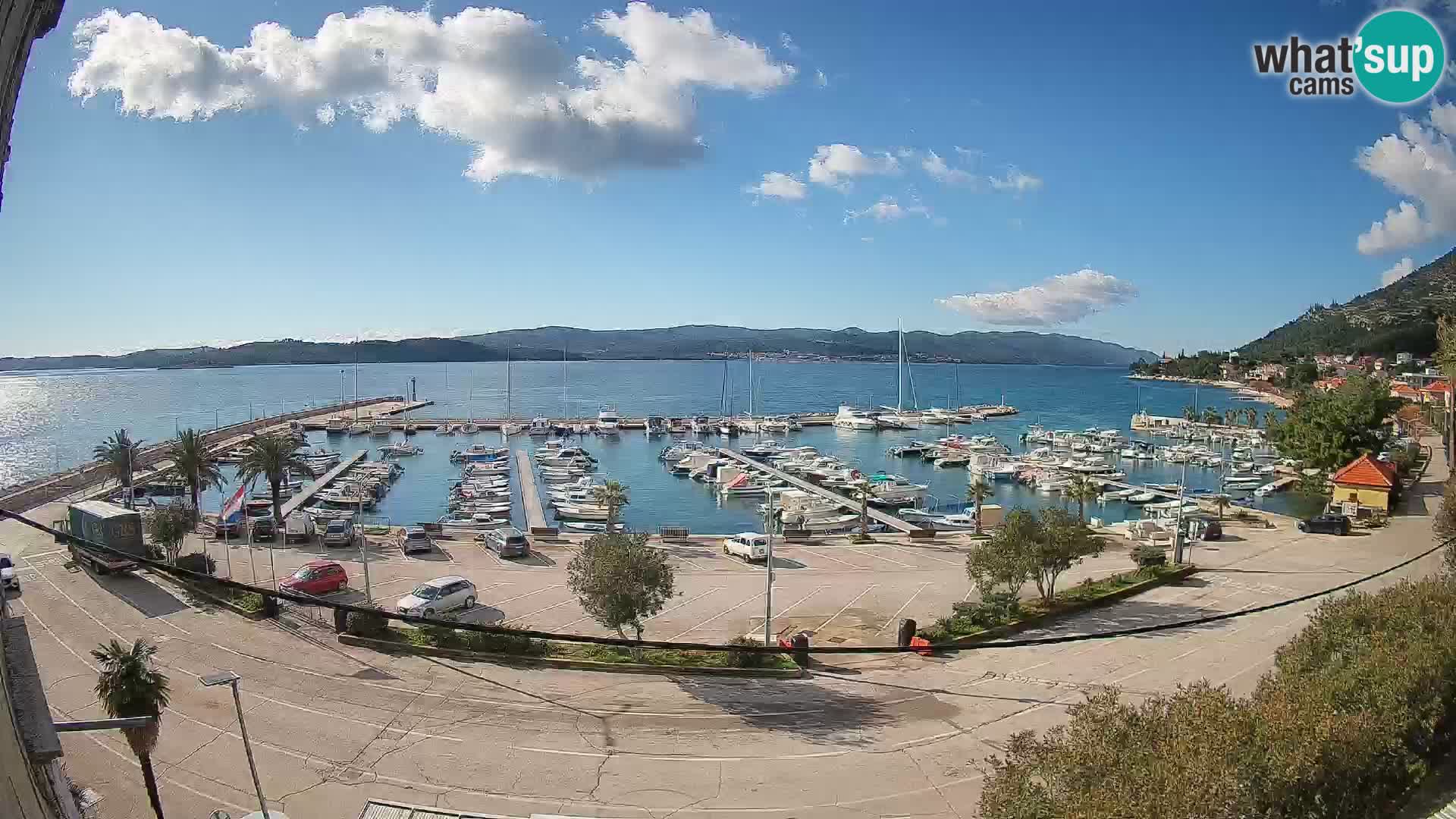 Web kamera Orebić Riva – Trajekt za Korčulu uživo