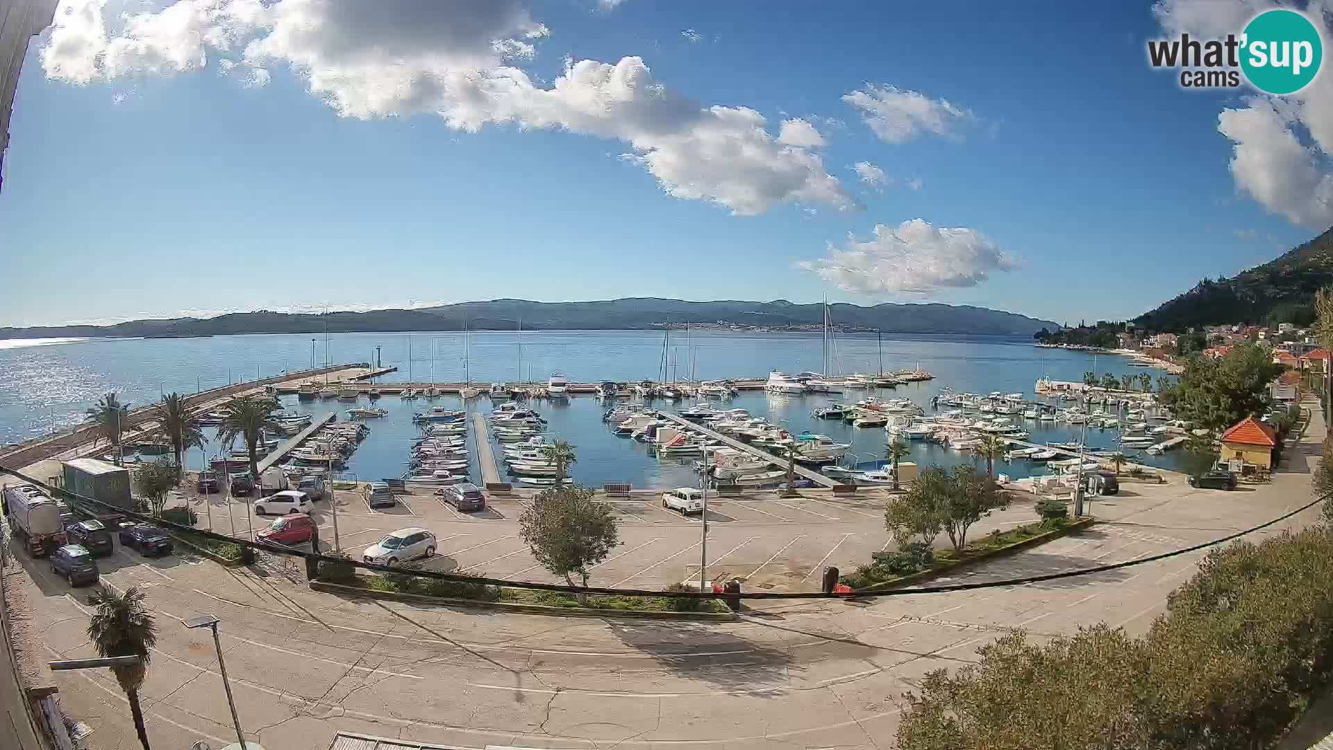 Web kamera Orebić Riva – Trajekt za Korčulu uživo