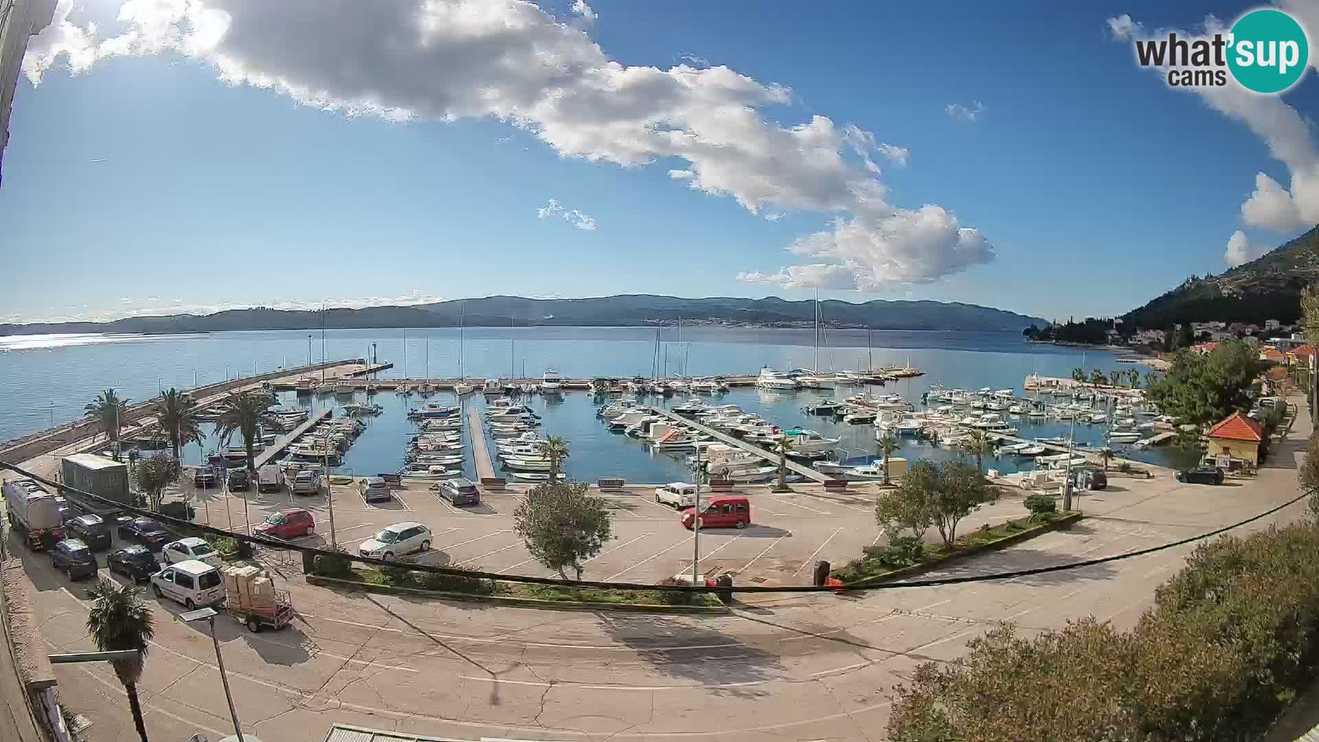 Web kamera Orebić Riva – Trajekt za Korčulu uživo