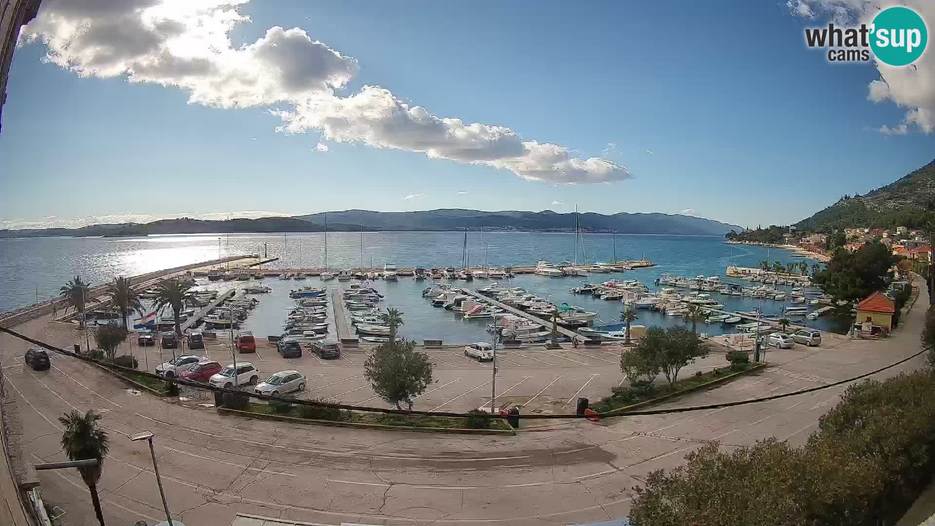 Webcam Orebić Riva – Ferry a Korčula en vivo