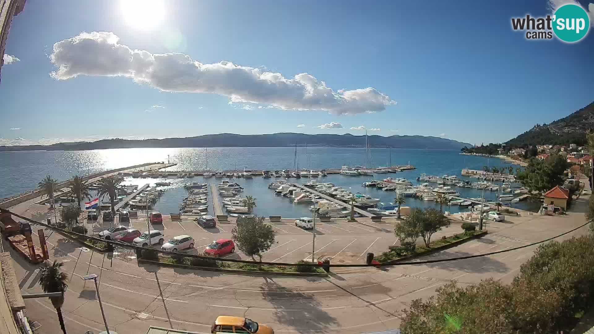 Webcam Orebić Riva – Ferry vers Korčula en direct