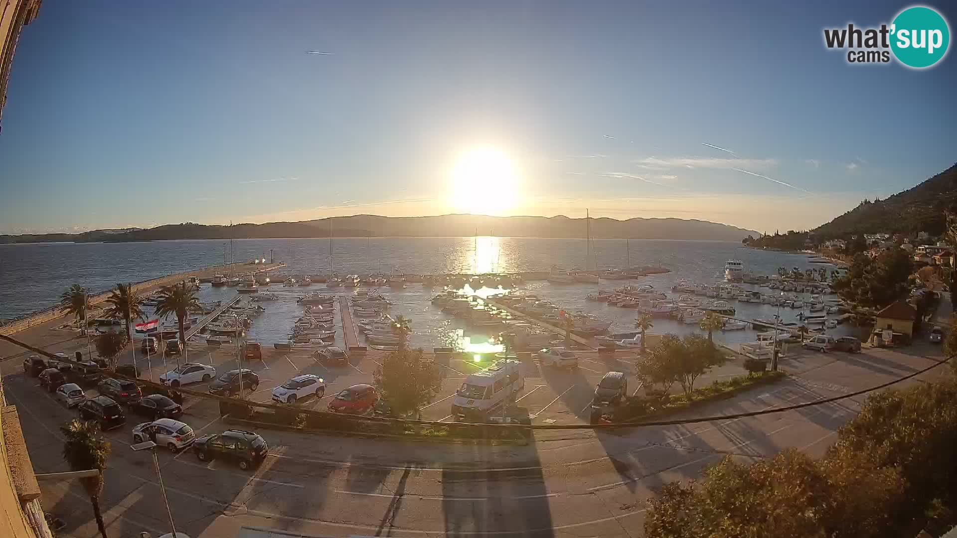 Webcam Orebić Riva – Ferry vers Korčula en direct