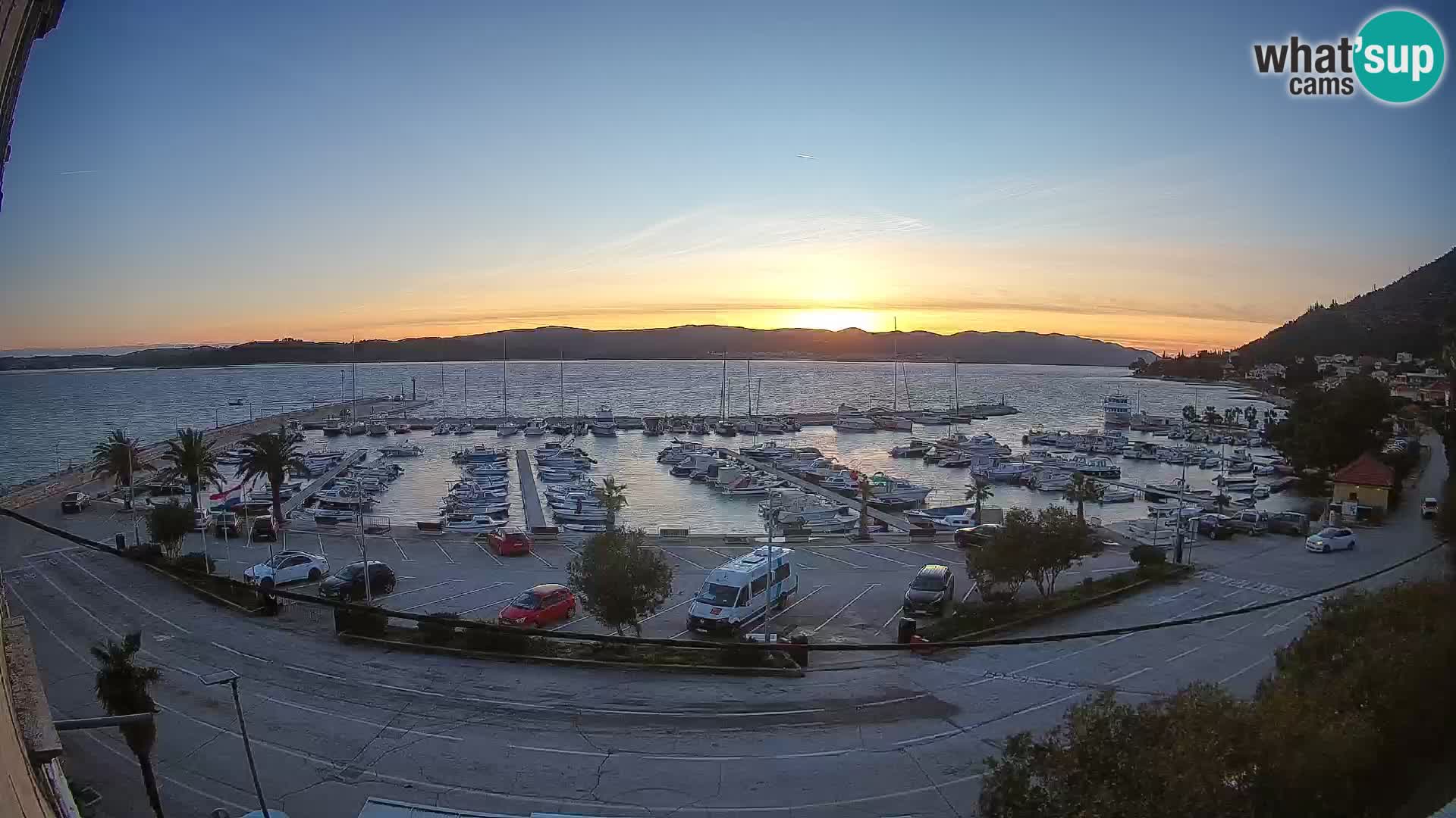 Webcam Orebić Riva – Ferry vers Korčula en direct