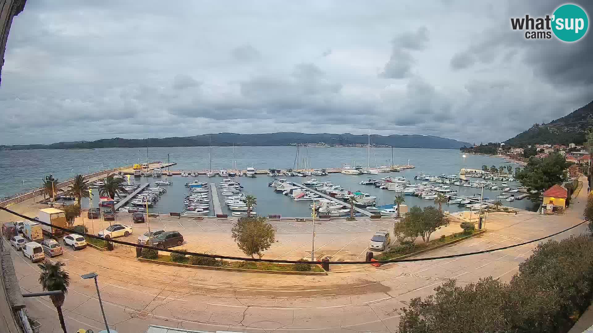 Webcam Orebić Riva – Ferry to Korčula Live