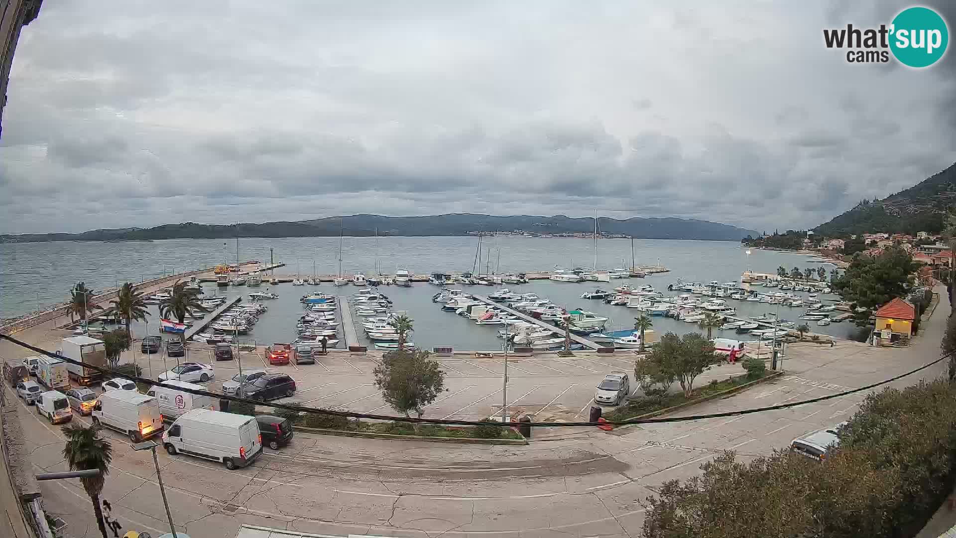 Webcam Orebić Uferpromenade – Fähre nach Korčula Live