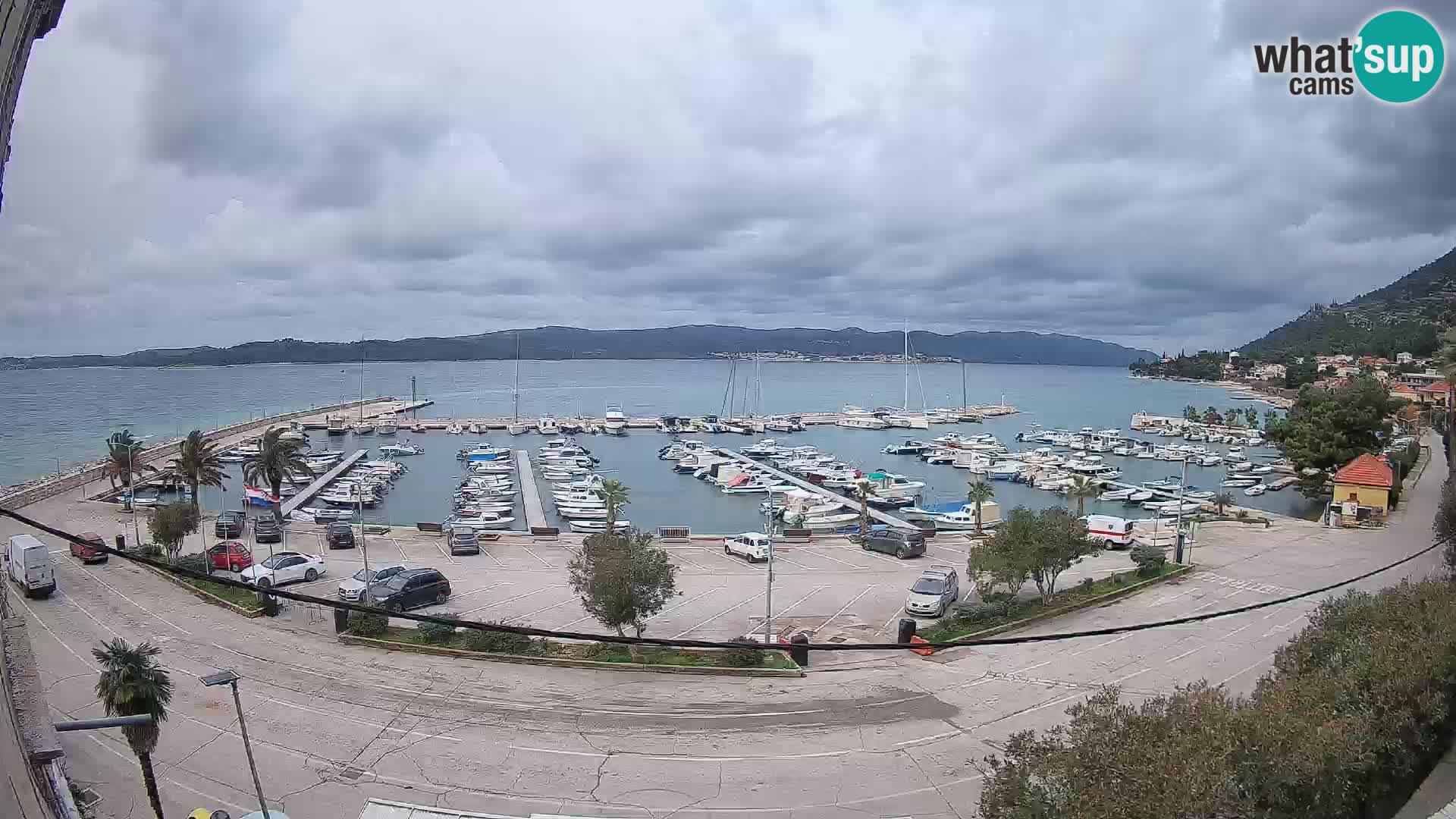 Webcam Orebić Riva – Ferry to Korčula Live