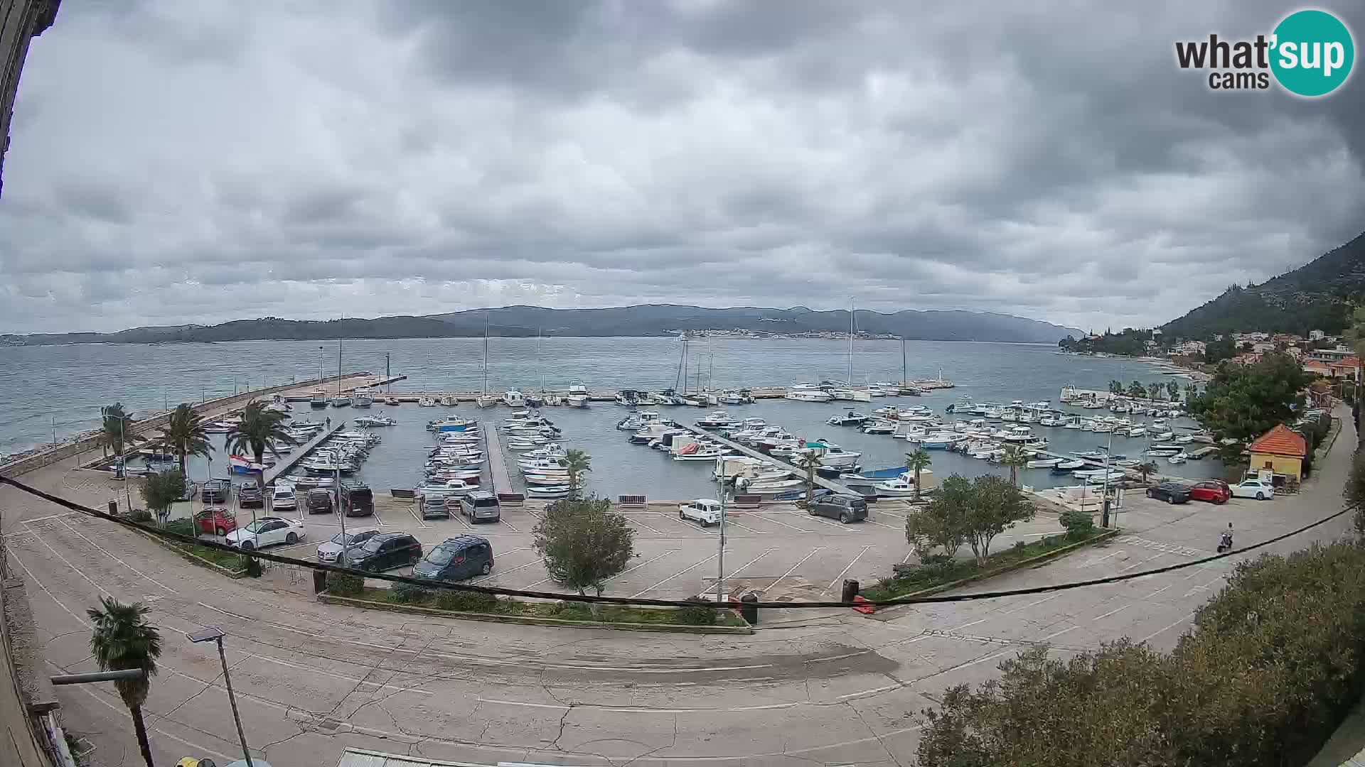 Webcam Orebić Riva – Ferry to Korčula Live