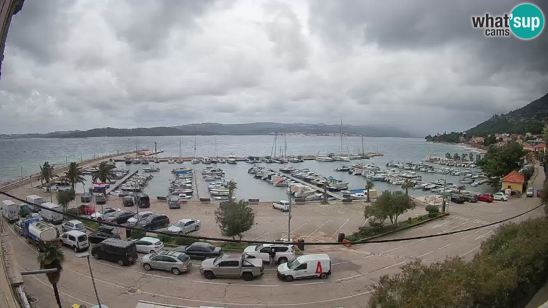 Webcam Orebić Riva – Ferry to Korčula Live
