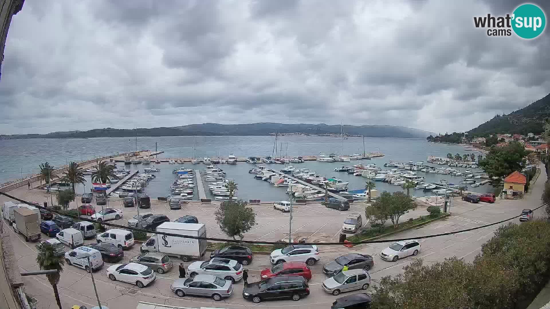 Webcam Orebić Riva – Ferry to Korčula Live