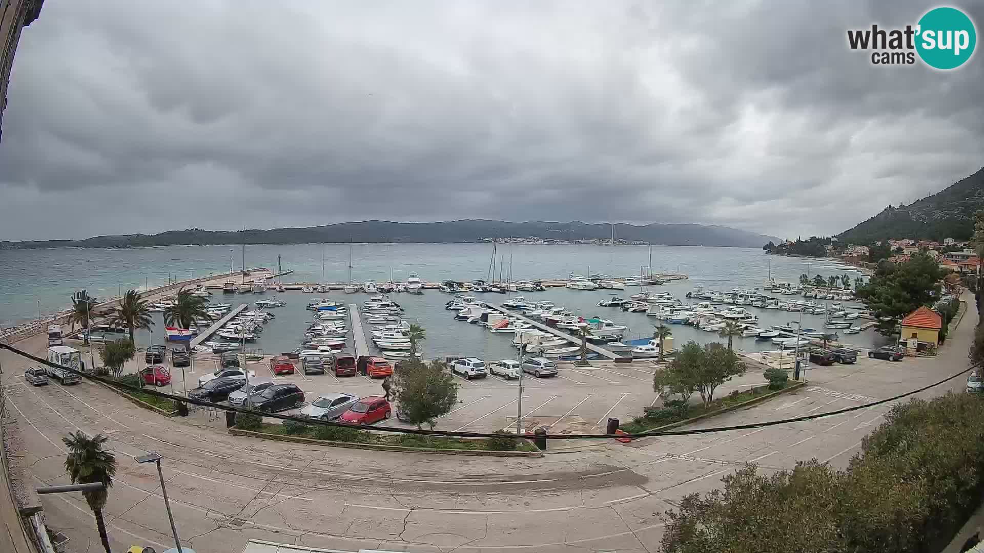 Webcam Orebić Riva – Ferry vers Korčula en direct