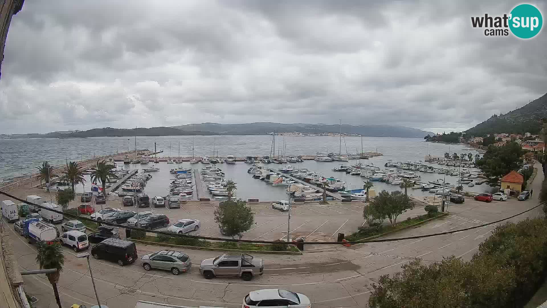 Webcam Orebić Riva – Ferry a Korčula en vivo
