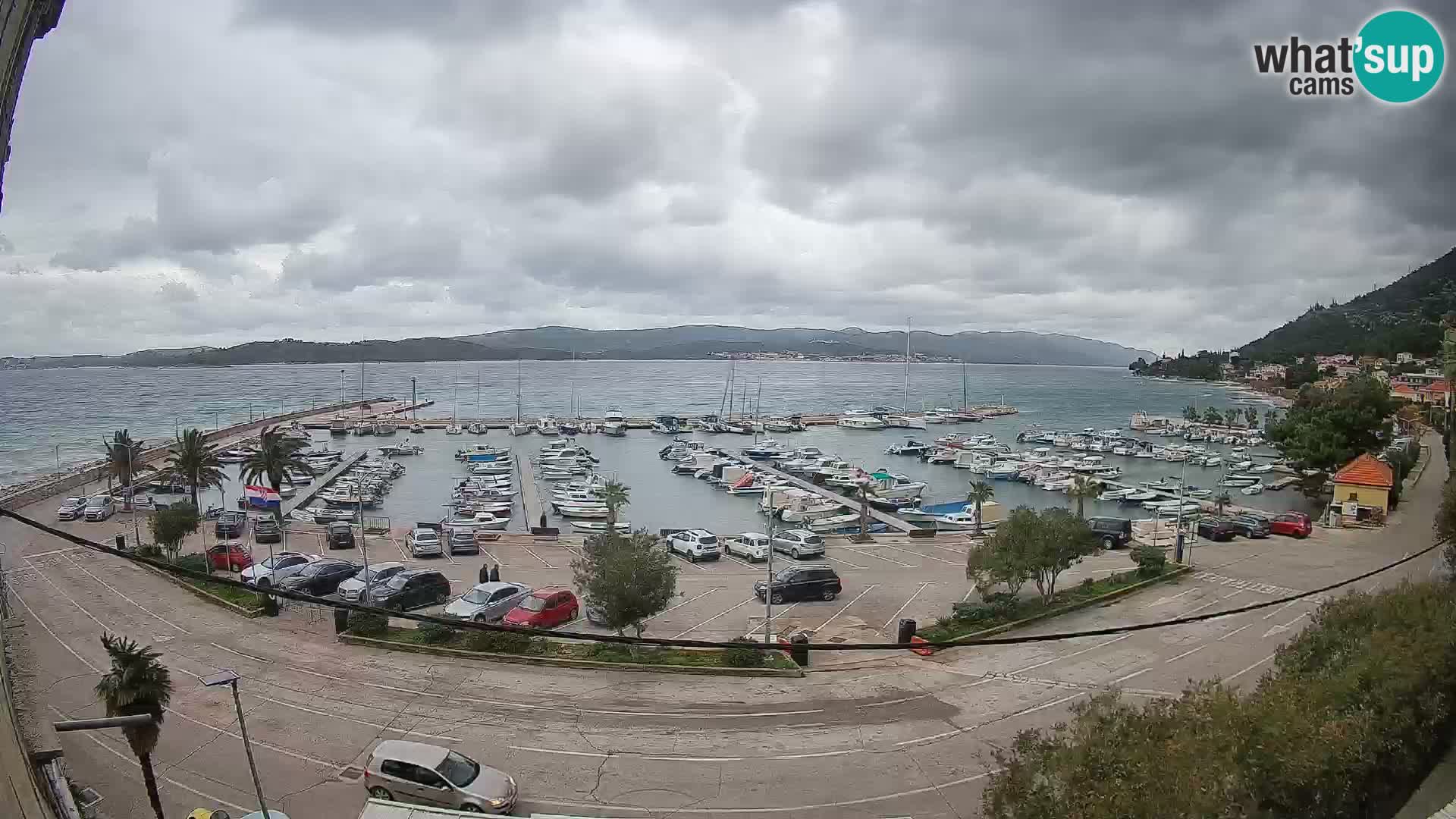 Webcam Orebić Riva – Ferry to Korčula Live