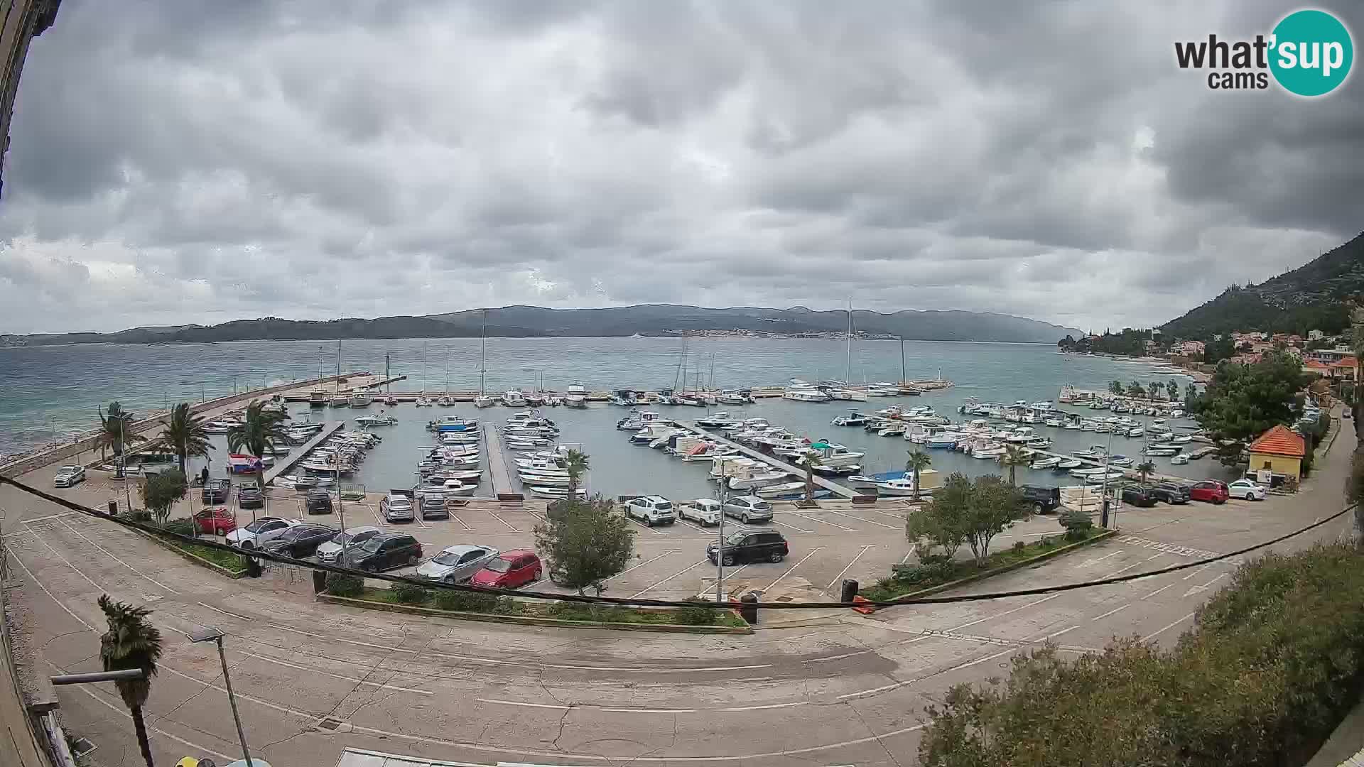 Webcam Orebić Riva – Ferry to Korčula Live