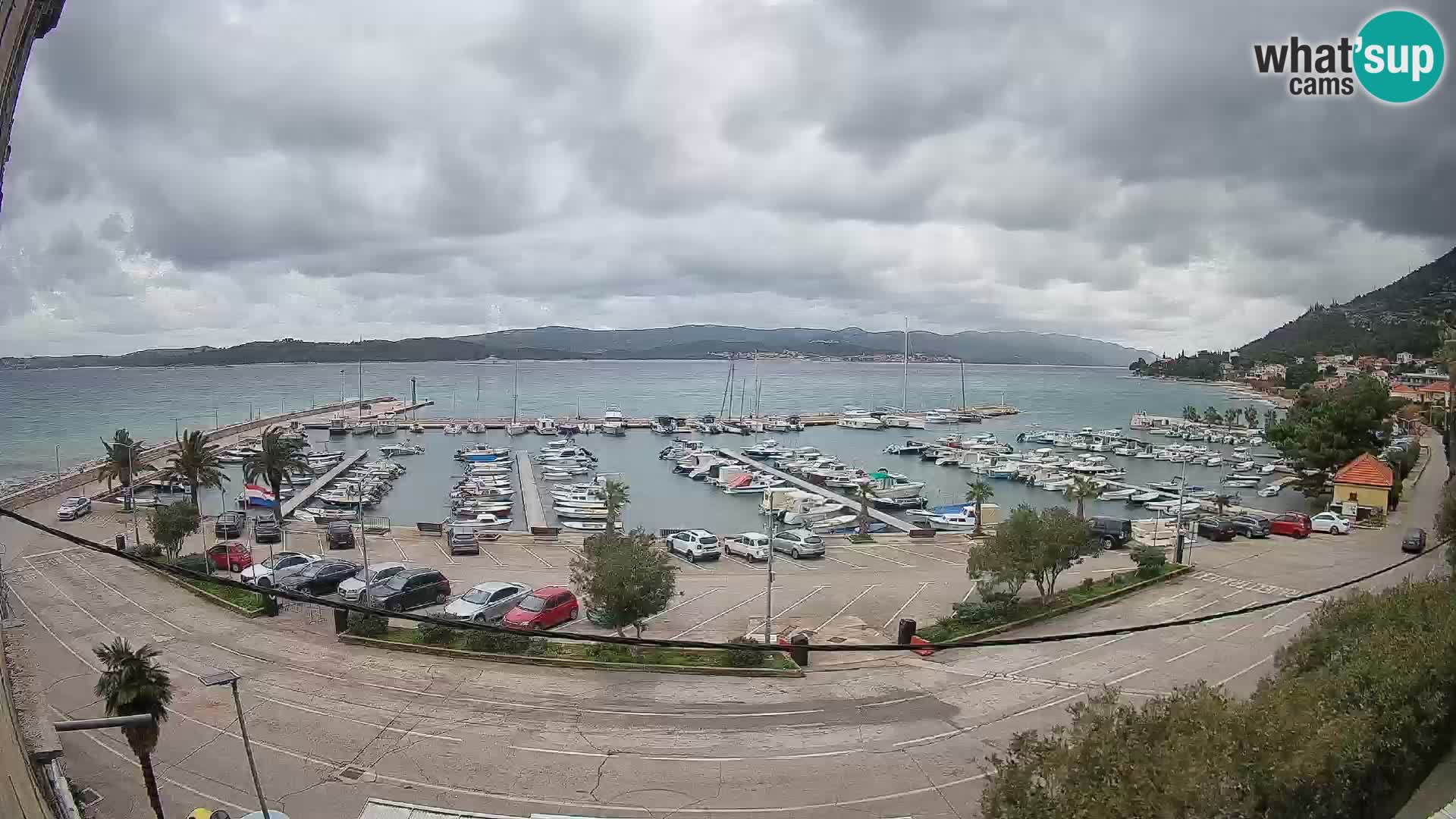 Webcam Orebić Riva – Ferry a Korčula en vivo