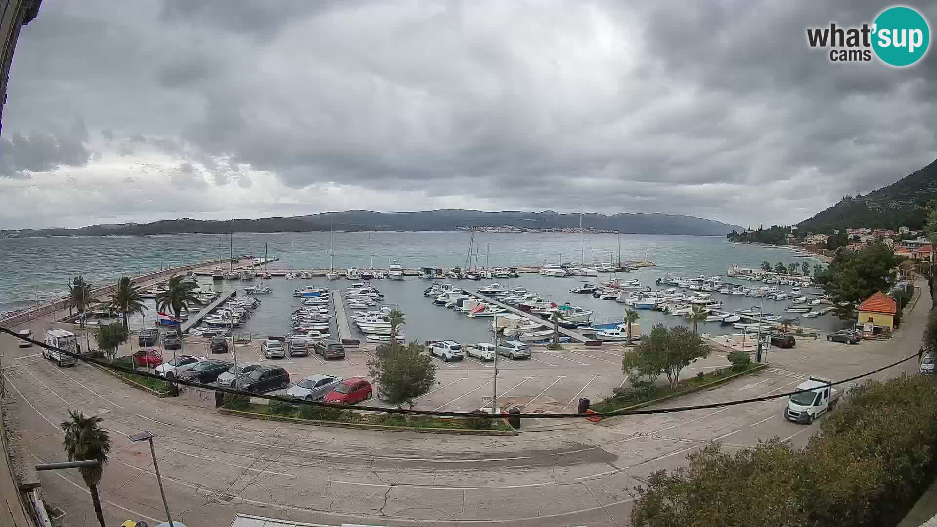 Webcam Orebić Riva – Ferry to Korčula Live