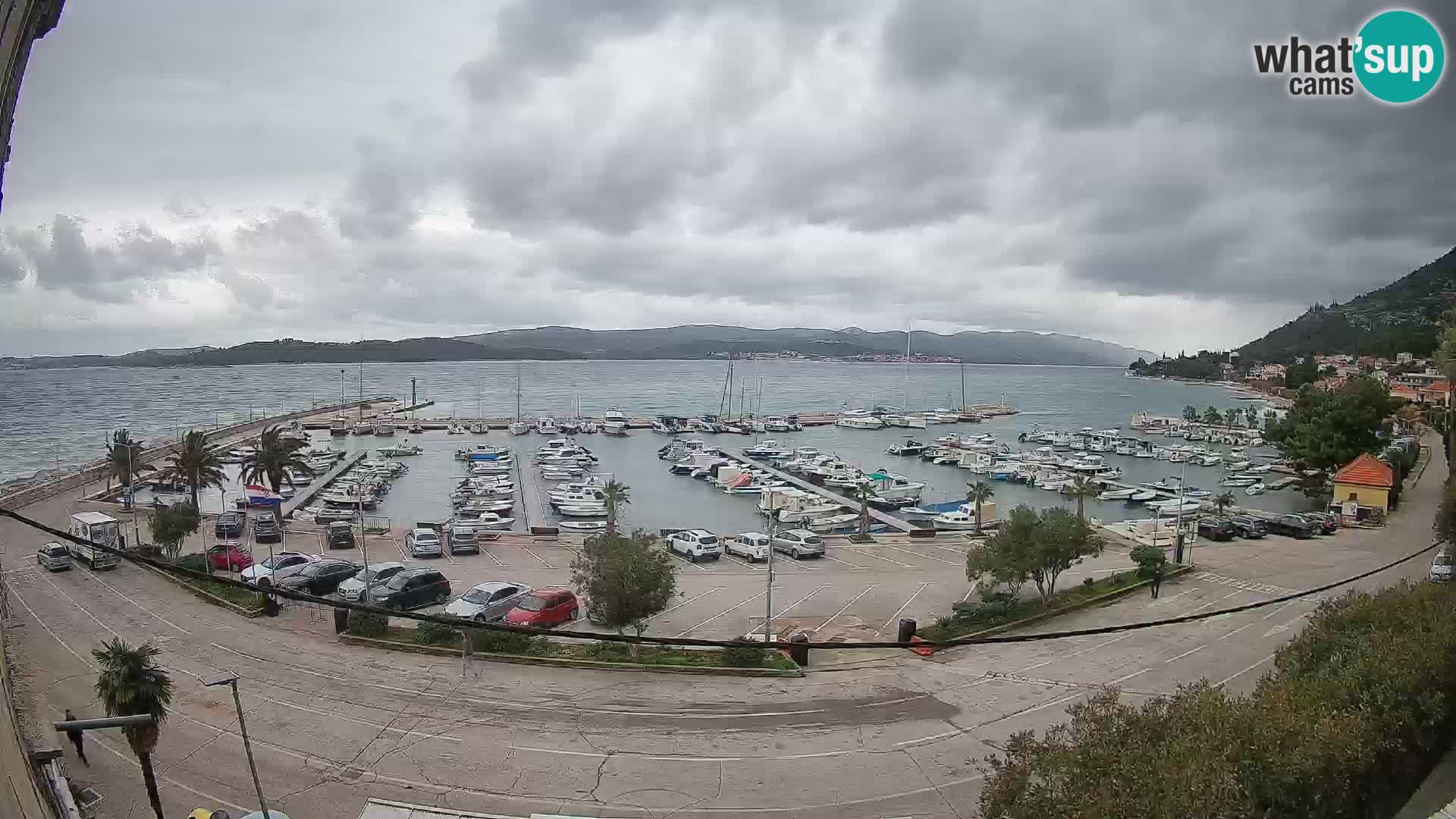 Webcam Orebić Uferpromenade – Fähre nach Korčula Live