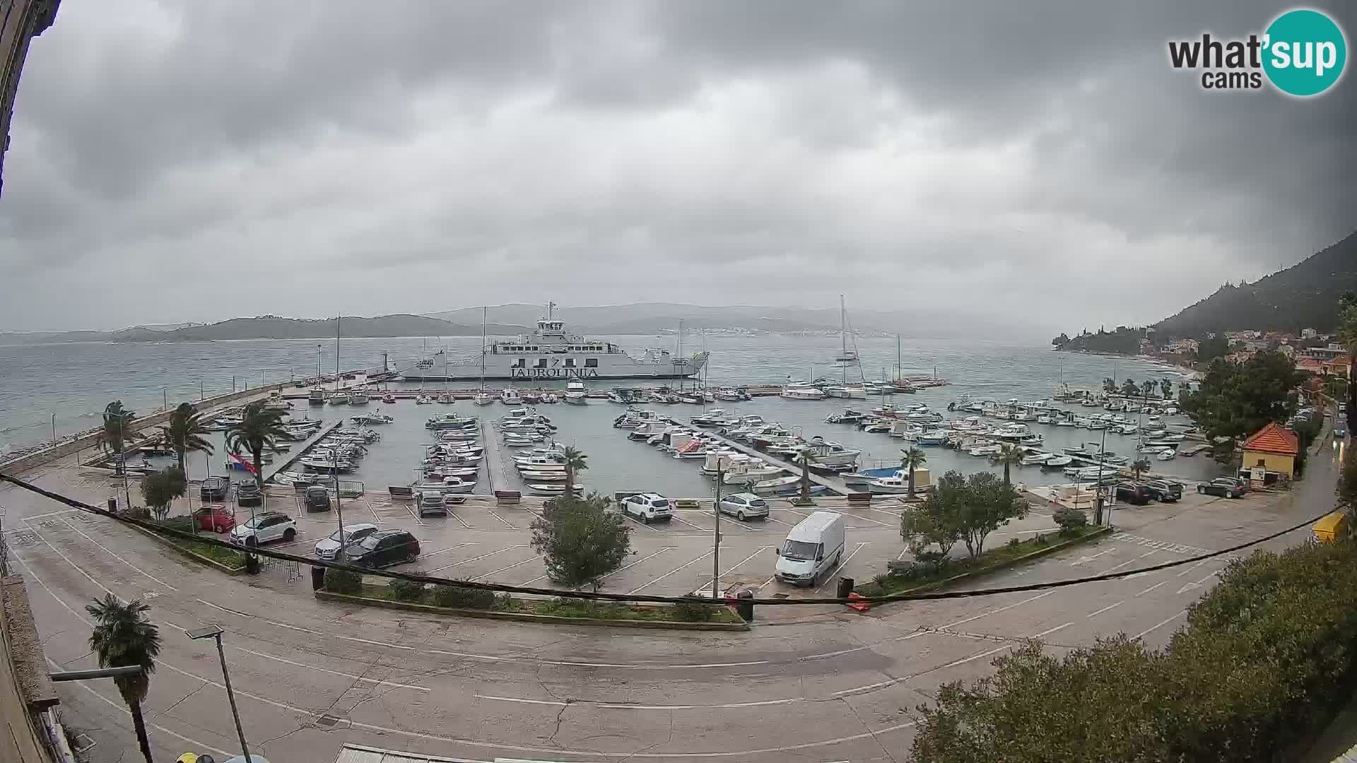 Webcam Orebić Riva – Ferry a Korčula en vivo