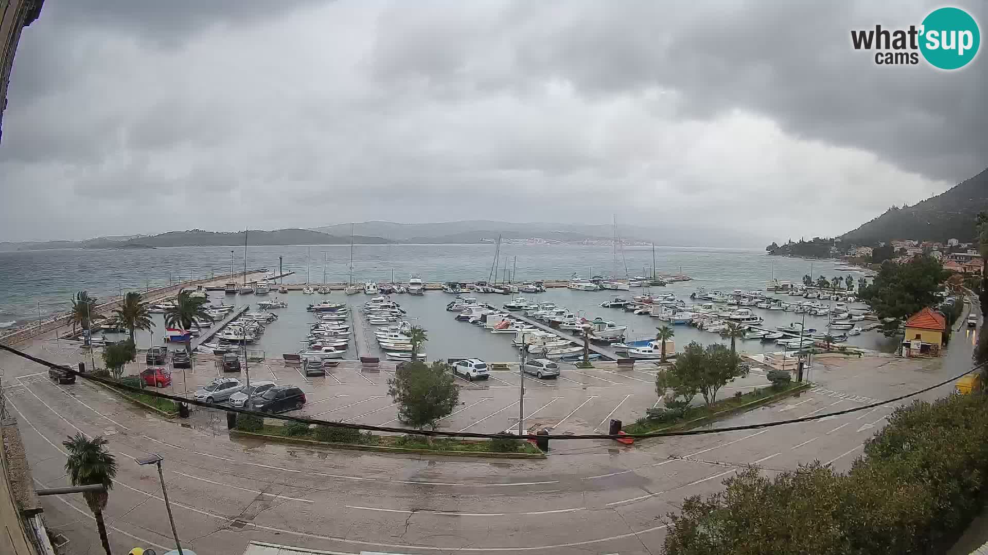 Webcam Orebić Uferpromenade – Fähre nach Korčula Live