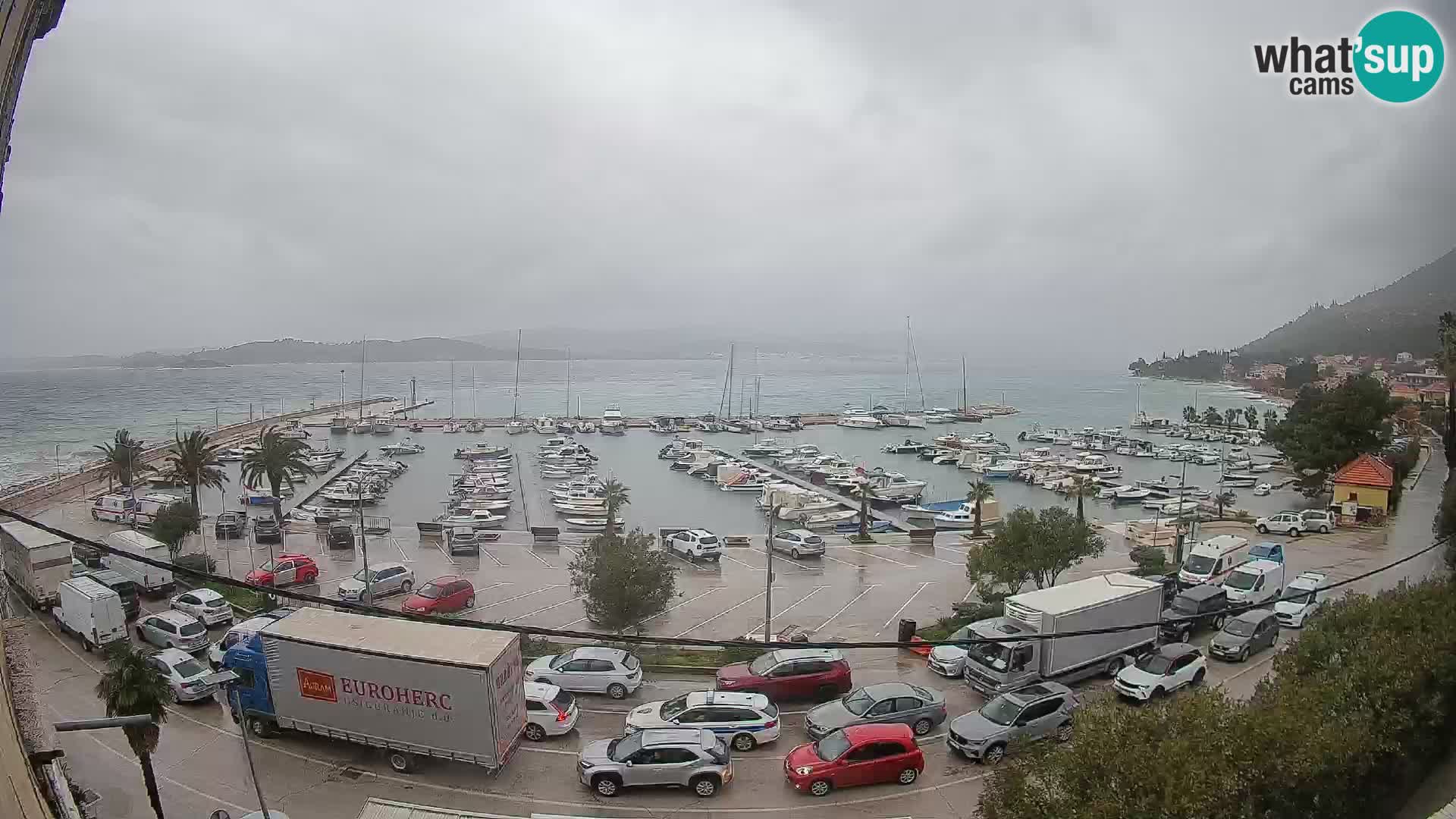 Web kamera Orebić Riva – Trajekt za Korčulu uživo