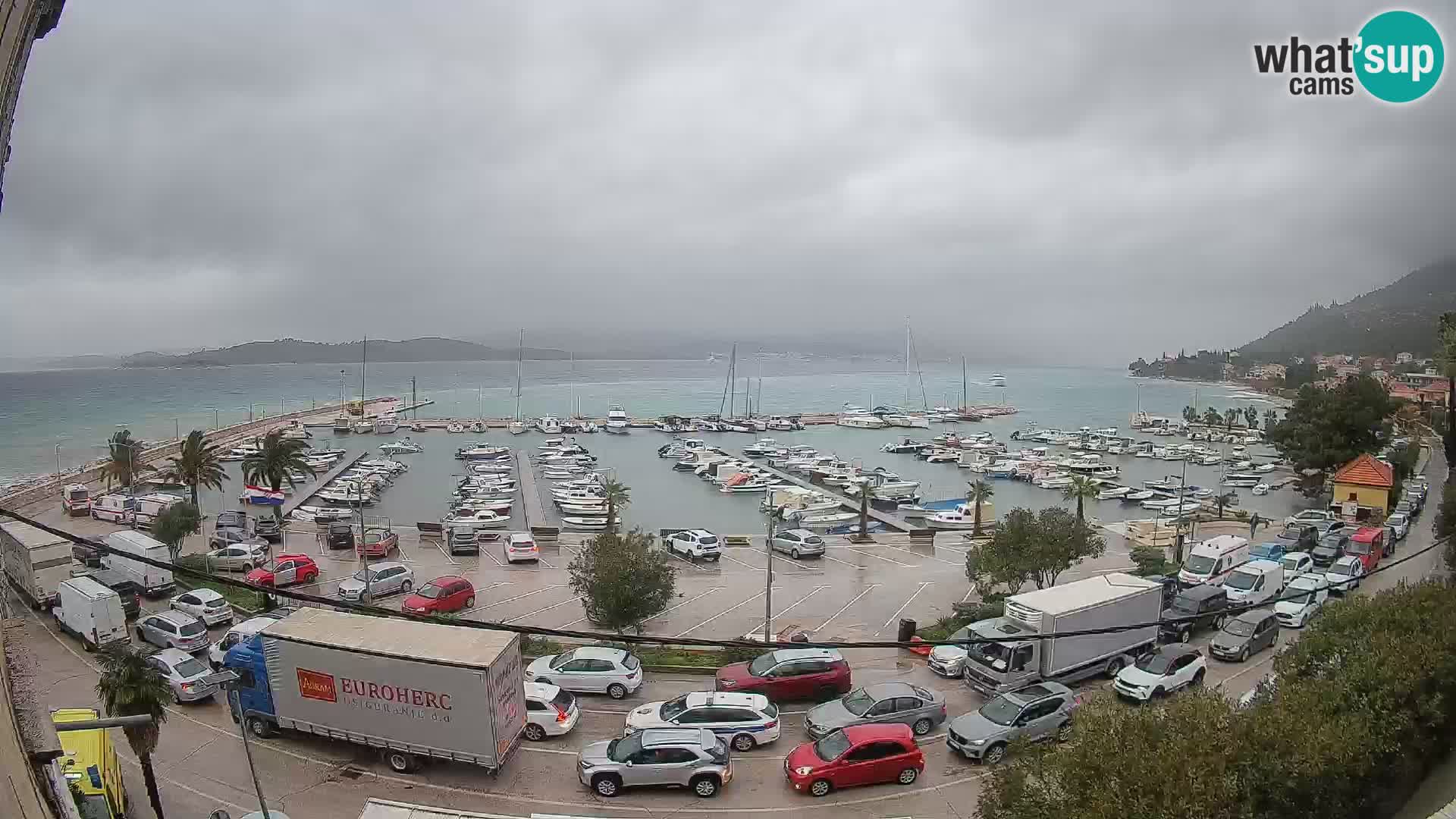 Webcam Orebić Riva – Ferry to Korčula Live
