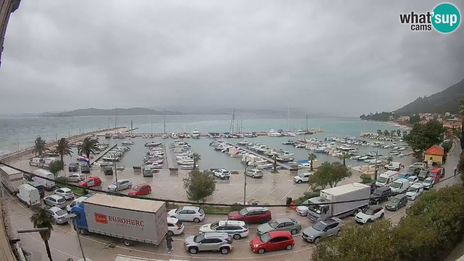 Webcam Orebić Riva – Ferry to Korčula Live