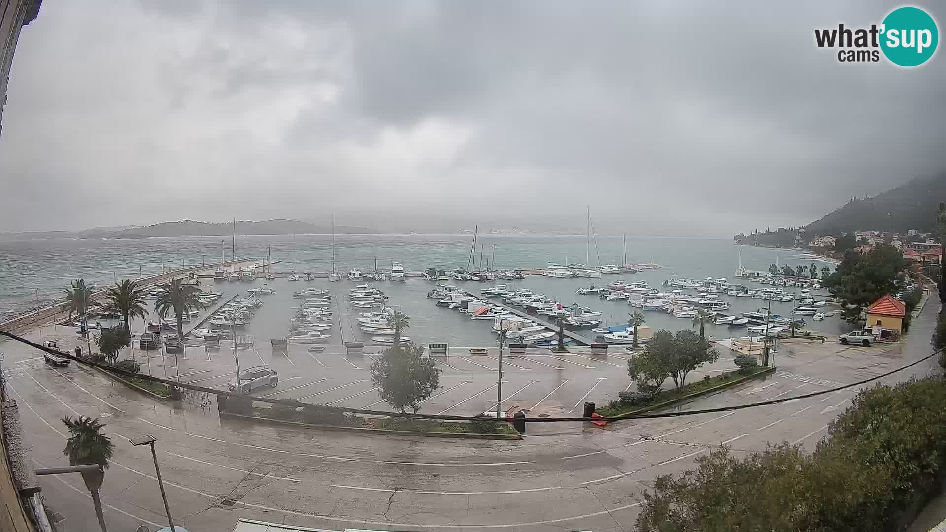 Webcam Orebić Uferpromenade – Fähre nach Korčula Live