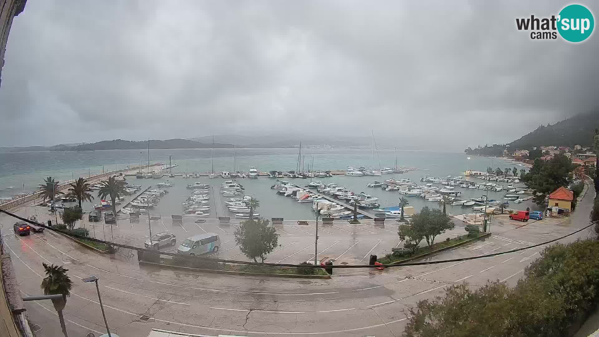 Web kamera Orebić Riva – Trajekt za Korčulu uživo