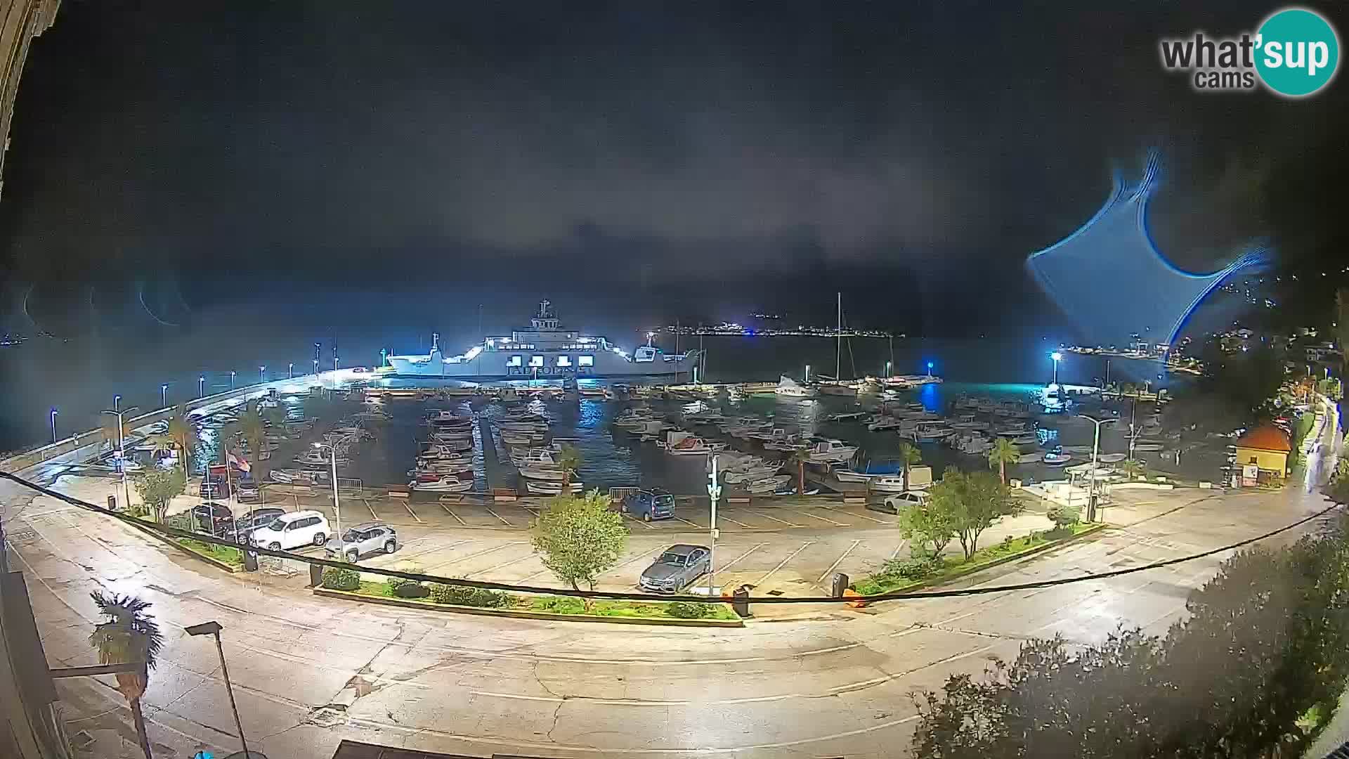 Spletna kamera Orebić Riva – Trajekt za Korčulo v živo