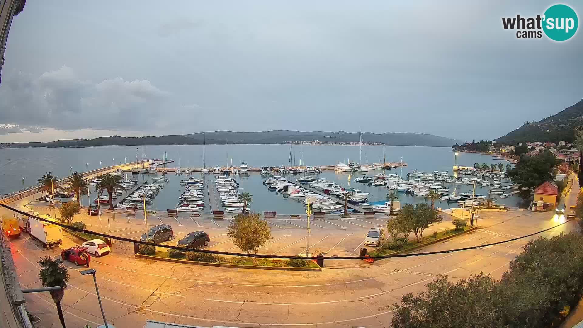 Webcam Orebić Uferpromenade – Fähre nach Korčula Live