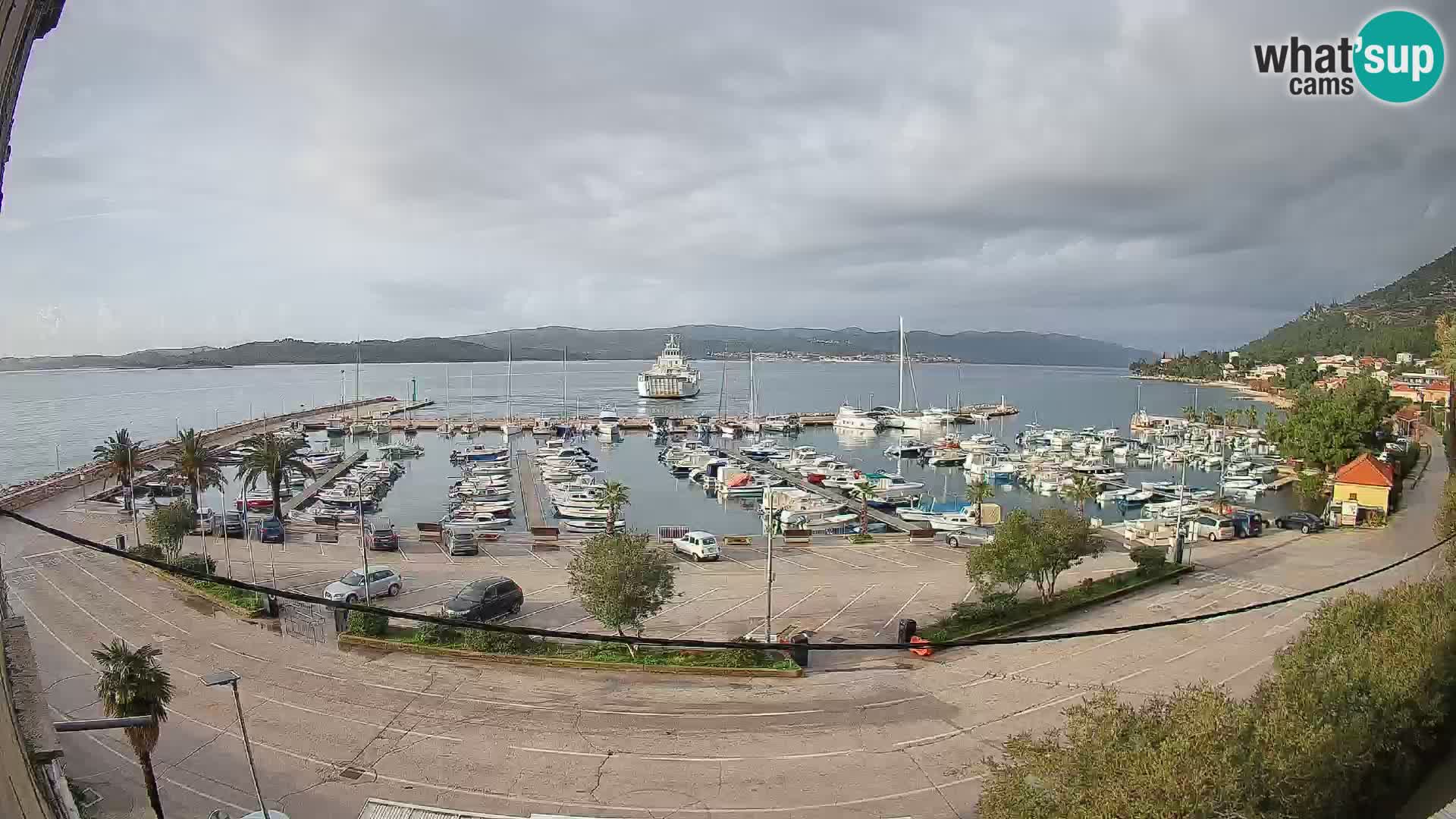 Webcam Orebić Uferpromenade – Fähre nach Korčula Live
