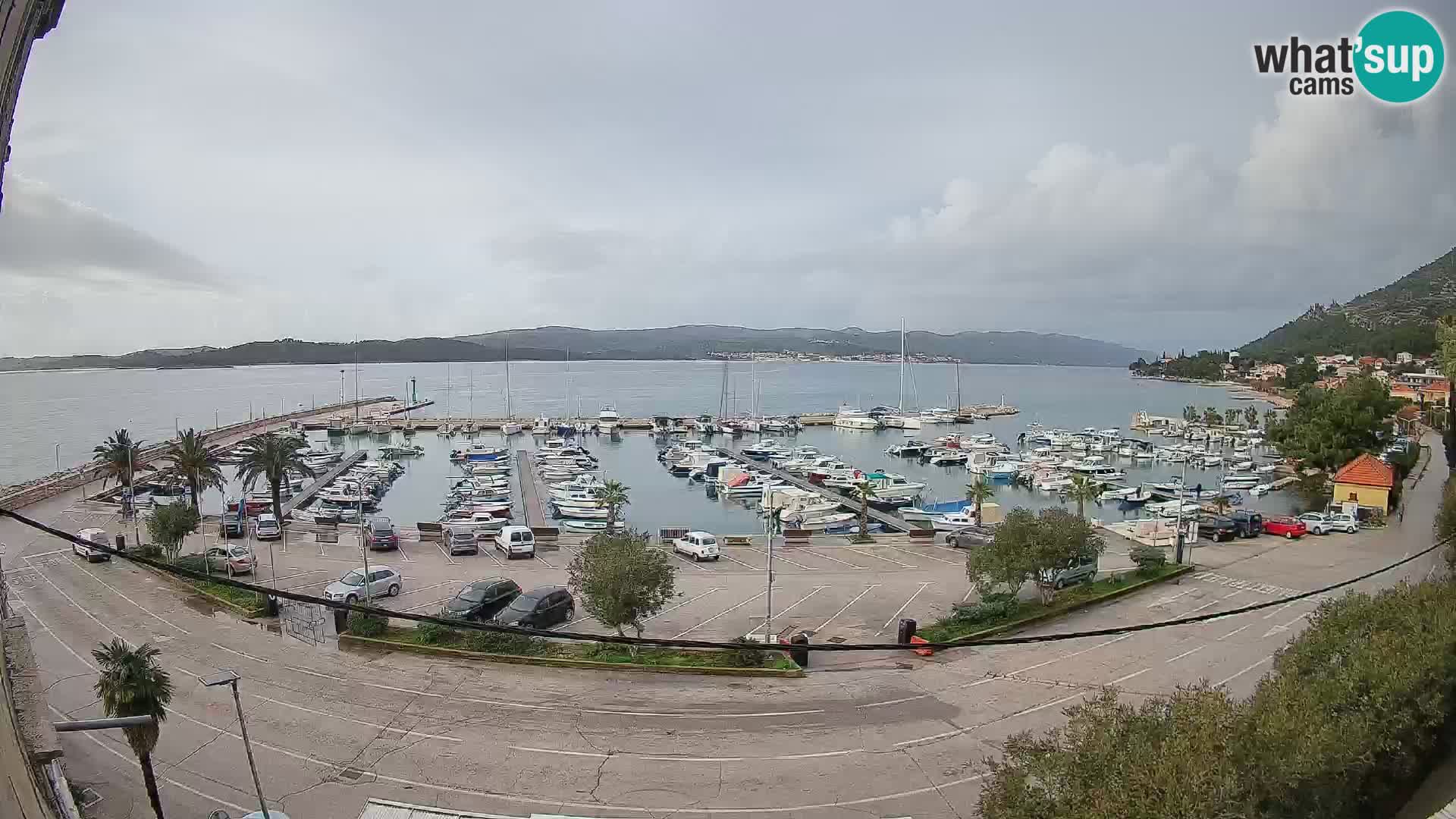 Webcam Orebić Uferpromenade – Fähre nach Korčula Live