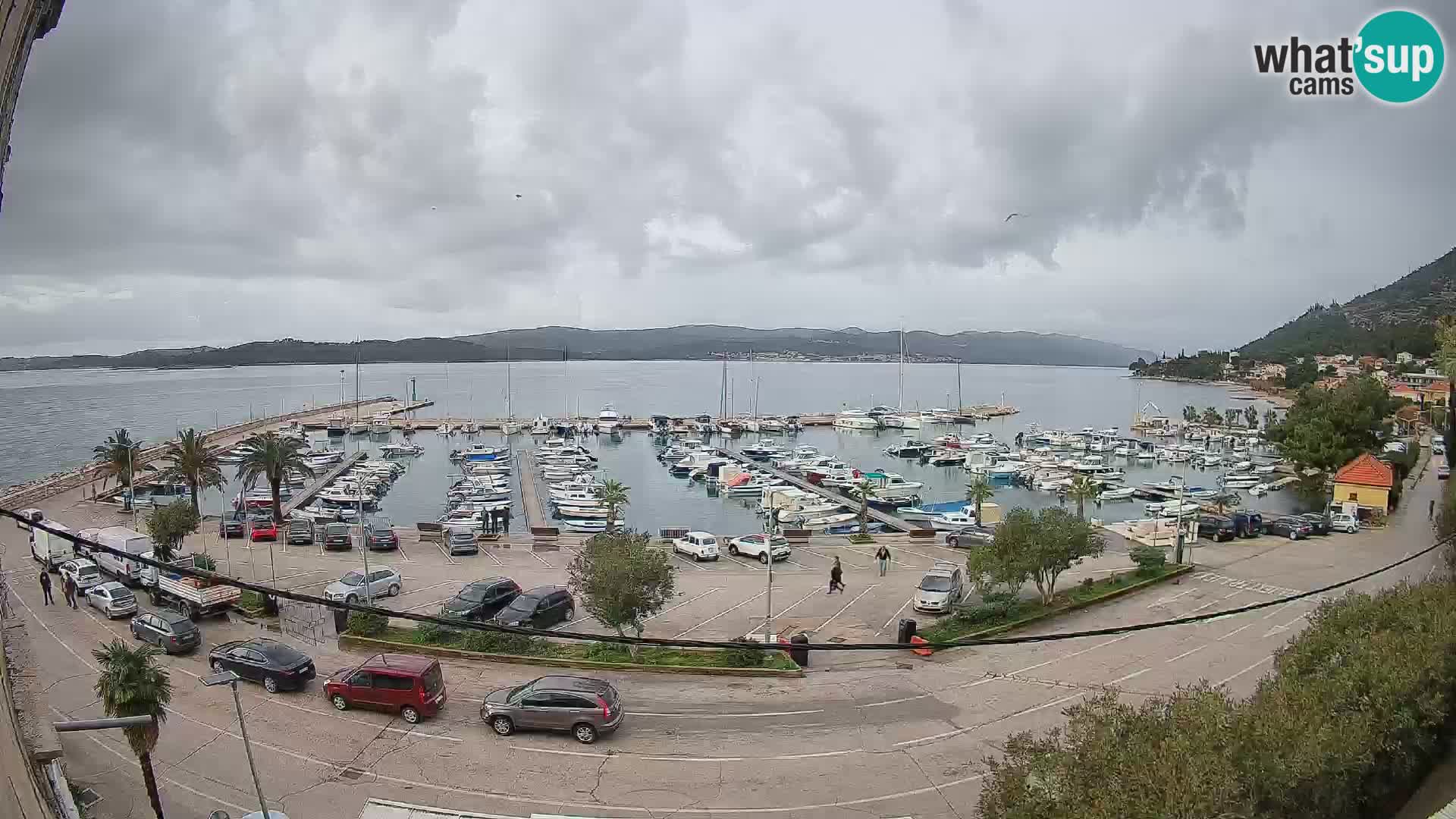 Spletna kamera Orebić Riva – Trajekt za Korčulo v živo