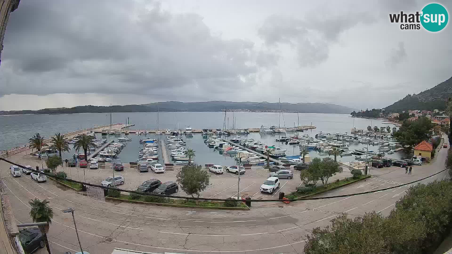 Spletna kamera Orebić Riva – Trajekt za Korčulo v živo