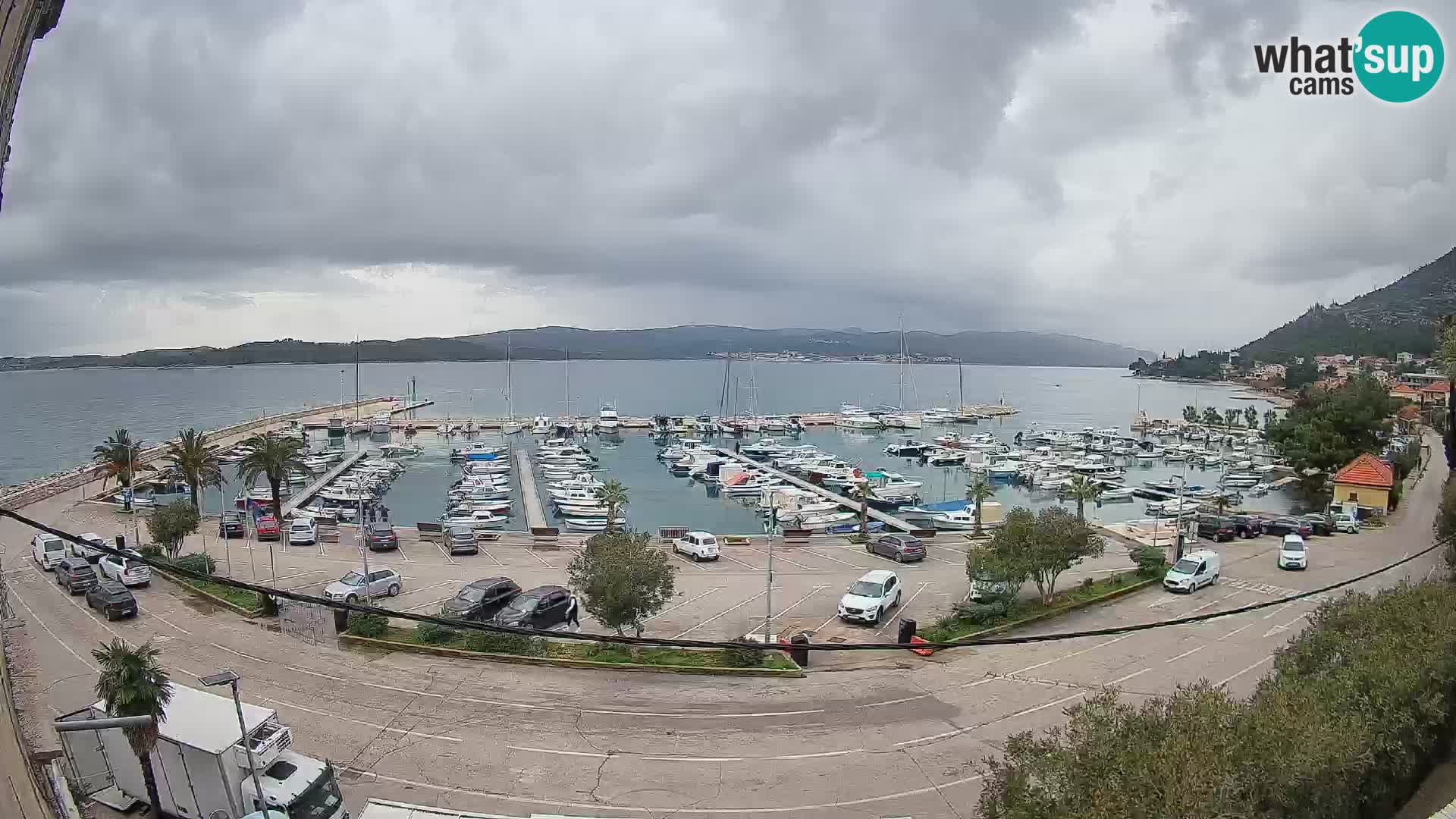 Webcam Orebić Riva – Ferry to Korčula Live