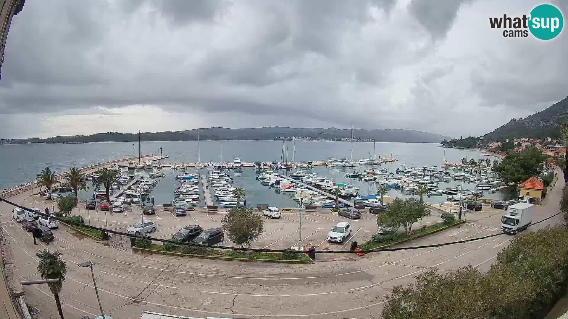 Spletna kamera Orebić Riva – Trajekt za Korčulo v živo